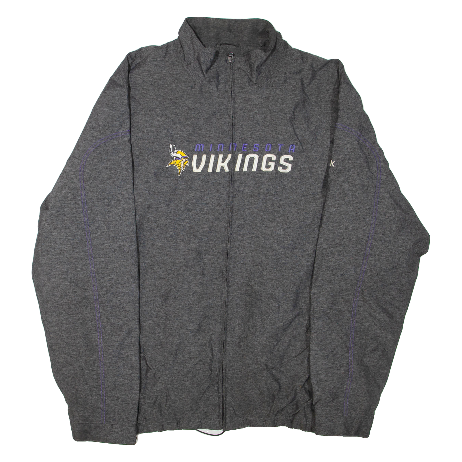 NFL Minnesota Vikings Mens Track Jacket Grey USA XL Refurbished - N/A refurbished available on Cerqular