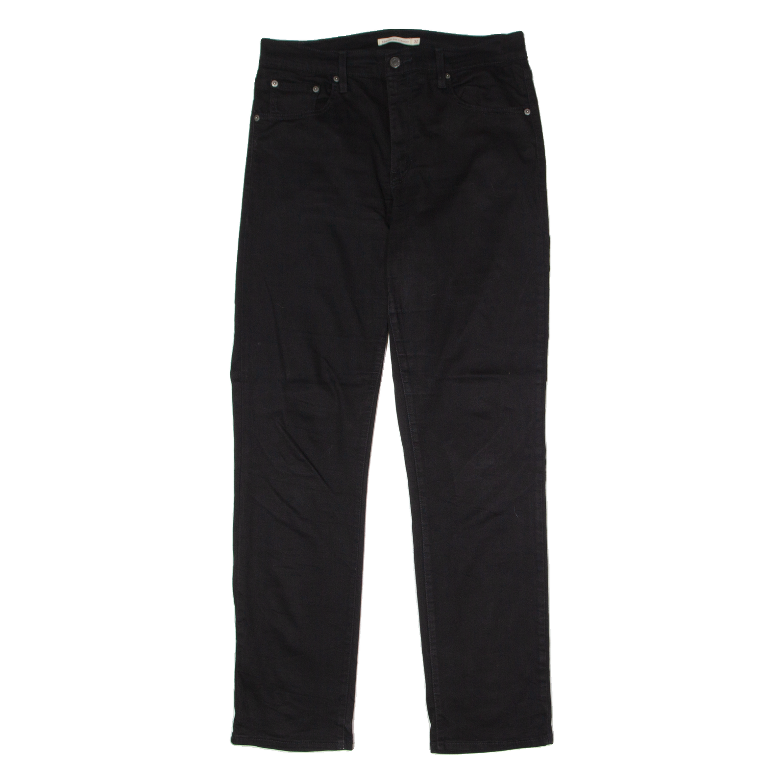 LEVI'S 721 High Rise Womens Trousers Black Regular Straight W32 L32 Refurbished - N/A refurbished available on Cerqular