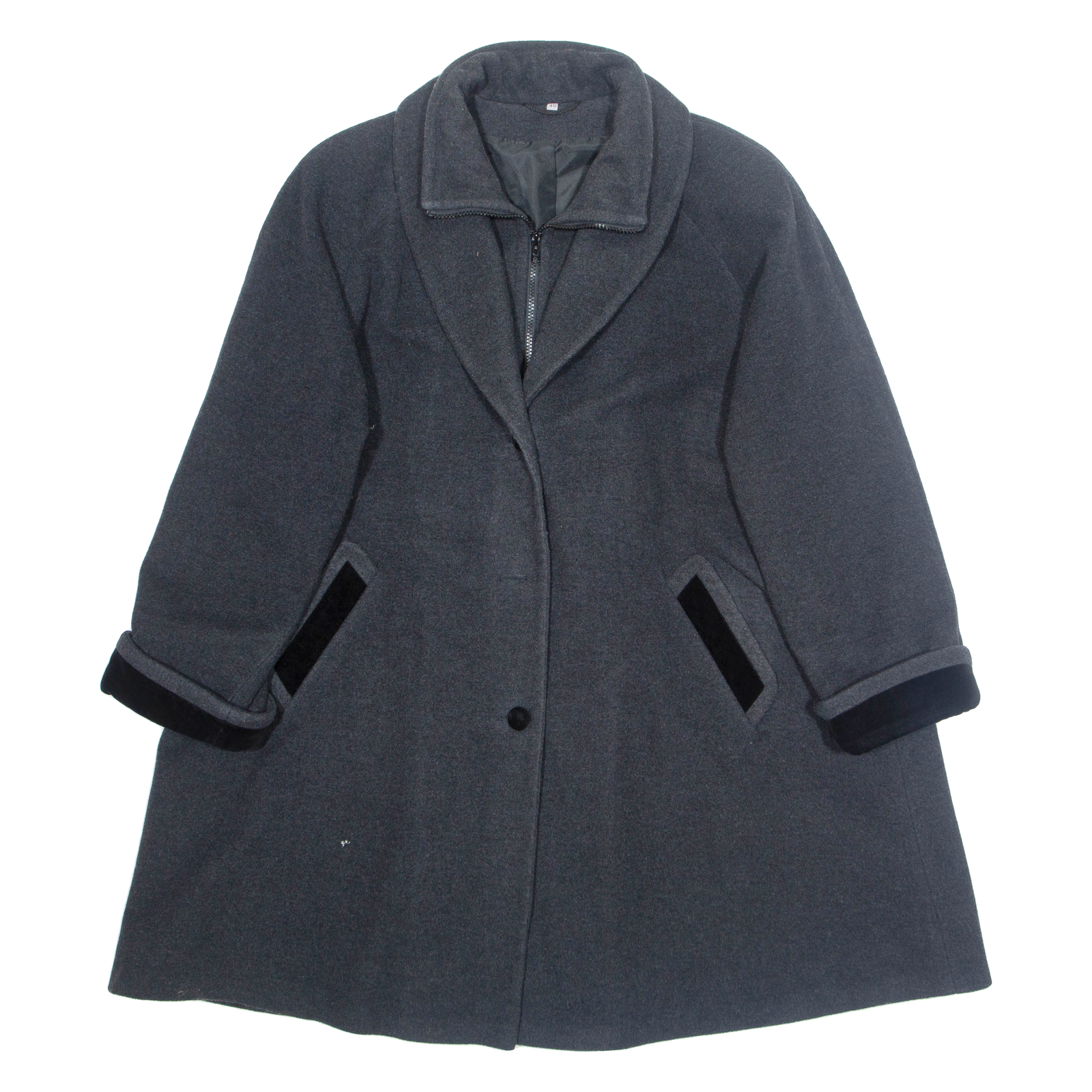 Womens Overcoat Jacket Grey Wool M Refurbished - N/A refurbished available on Cerqular