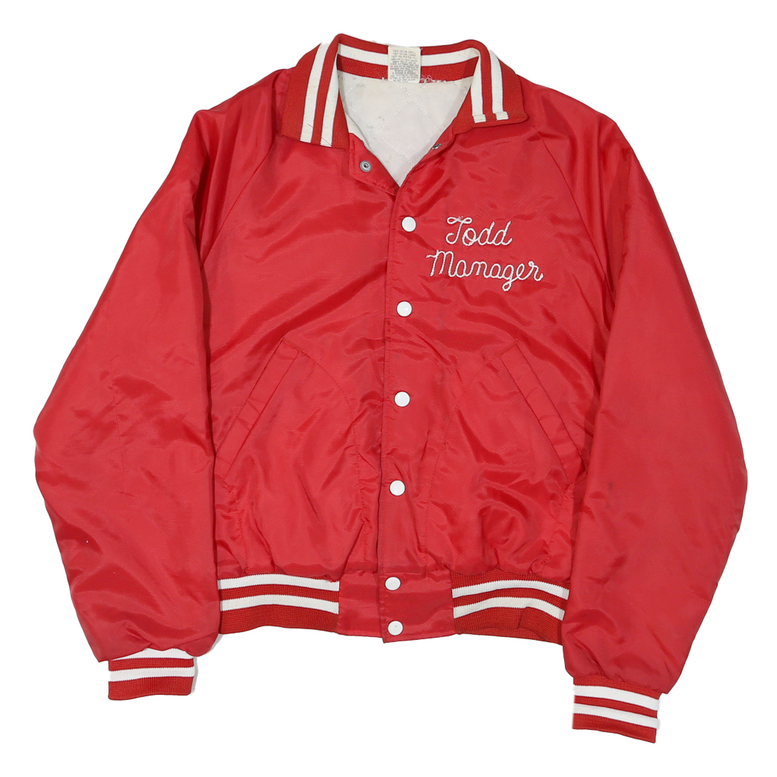 Buy ARISTO JAC Mens Red Varsity Todd Manager Neenah Wrestling Button Jacket S Refurbished - $41.59 ARISTO JAC Mens Red Varsity Todd Manager Neenah Wrestling Button Jacket S Refurbished - N/A refurbished available on Cerqular