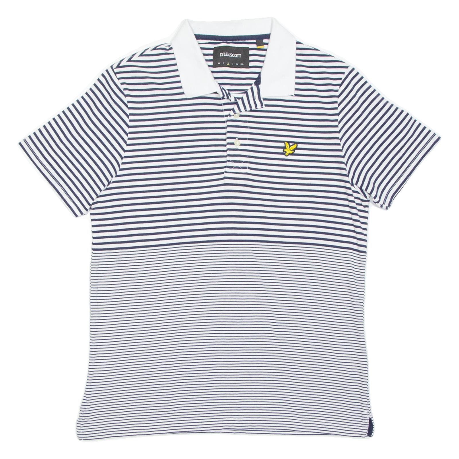 LYLE & SCOTT Mens Polo Shirt Blue Striped M Refurbished - N/A refurbished available on Cerqular