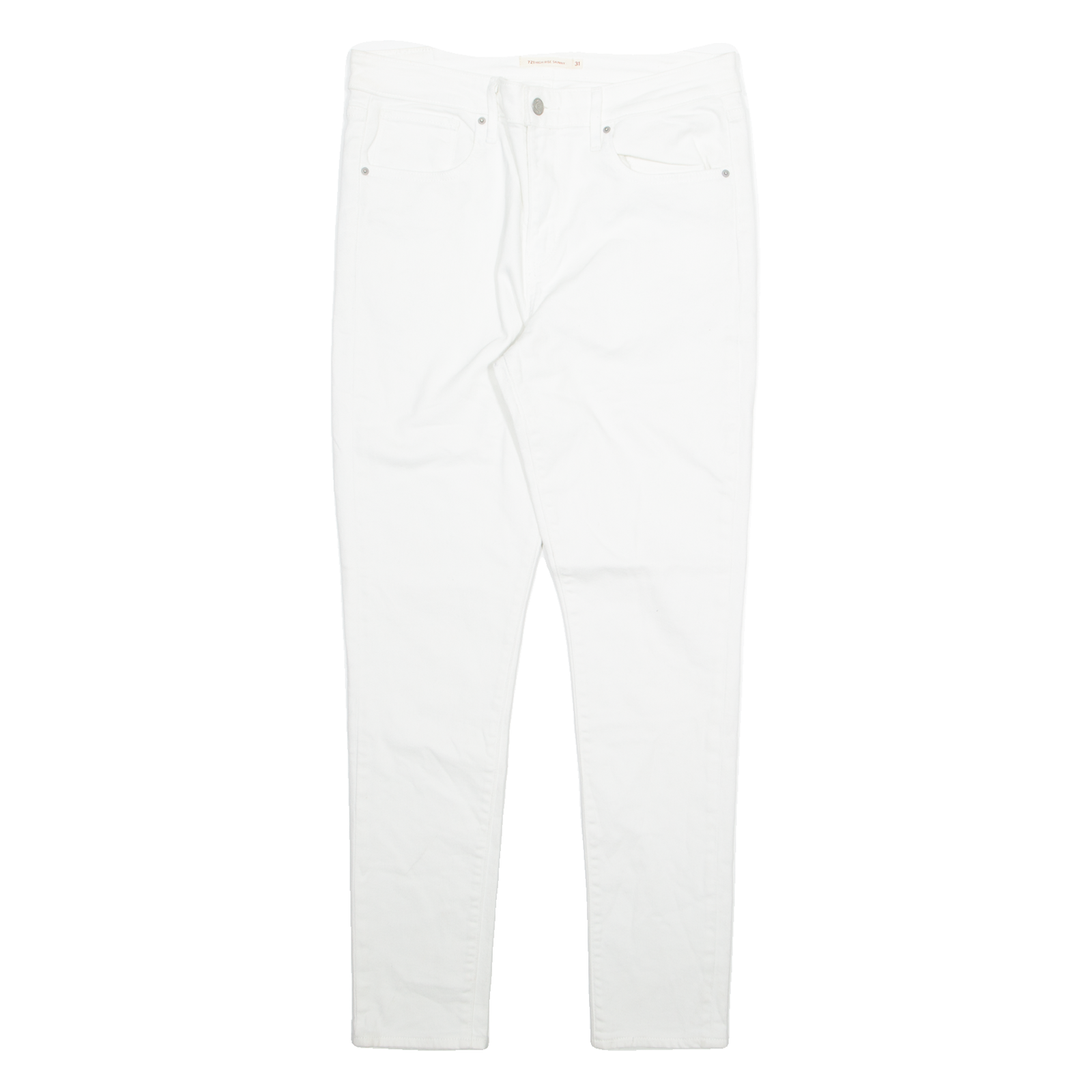 LEVI'S 721 Womens Jeans White Slim Skinny W31 L29 Refurbished - N/A refurbished available on Cerqular