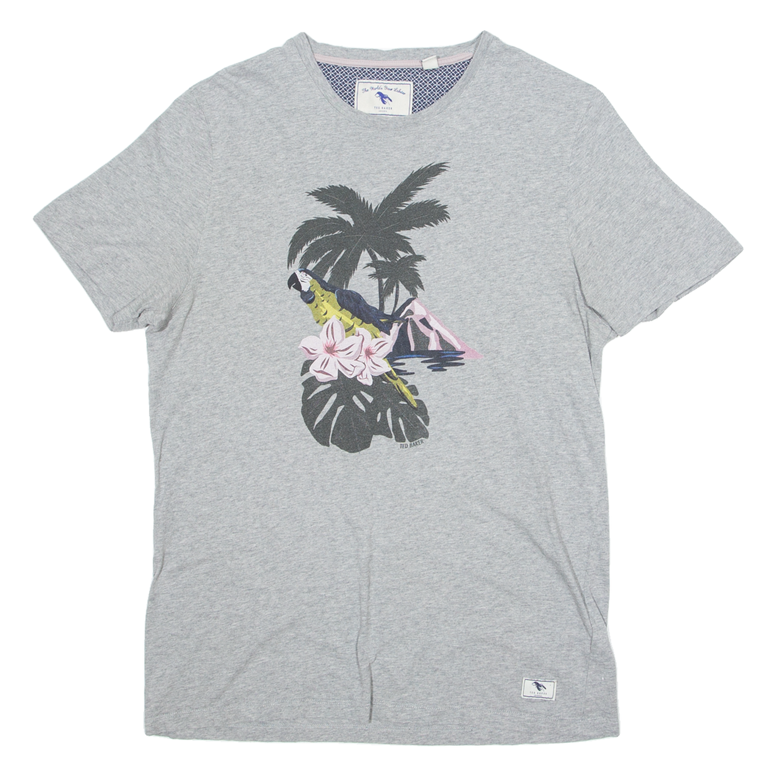 TED BAKER Mens T-Shirt Grey S Refurbished - N/A refurbished available on Cerqular