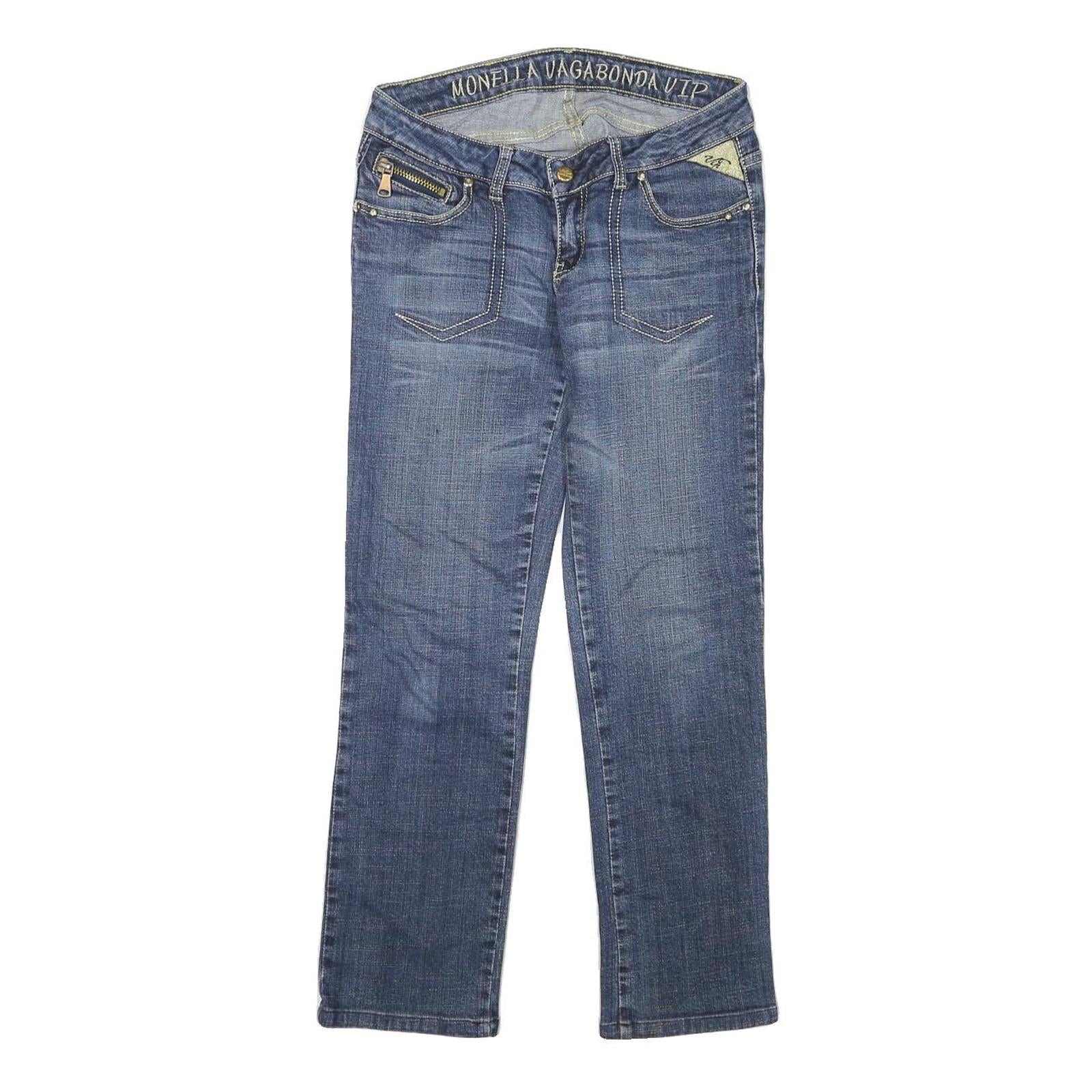 Buy MONELLA VAGABONDA VIP Womens Slim Blue Denim W28 L26 Embroidered Back Pockets Refurbished - $32.49 MONELLA VAGABONDA VIP Womens Slim Blue Denim W28 L26 Embroidered Back Pockets Refurbished - N/A refurbished available on Cerqular