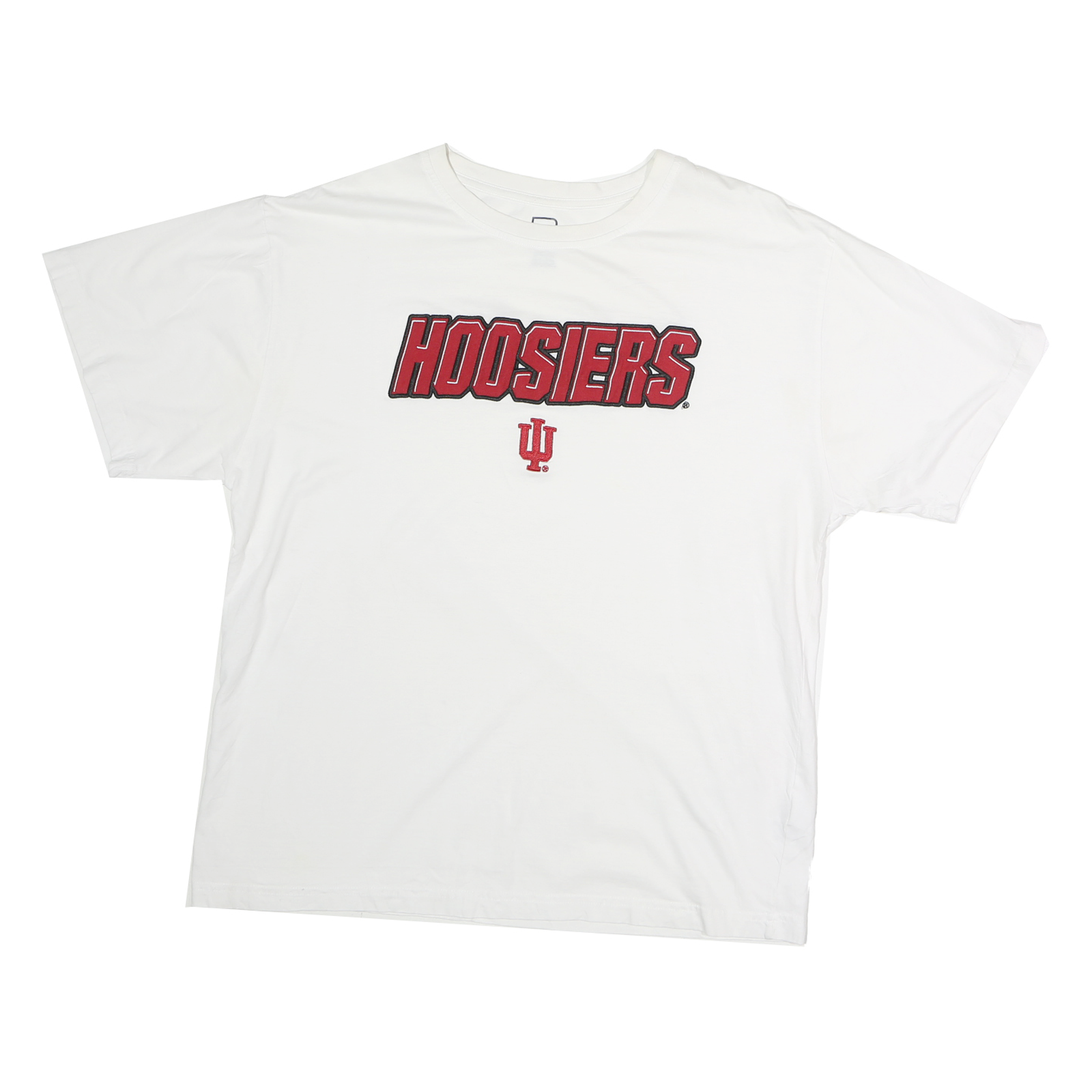 PRO EDGE Mens White Hoosiers Graphic T-Shirt XL Short Sleeve Crew Neck Sports Refurbished - N/A refurbished available on Cerqular