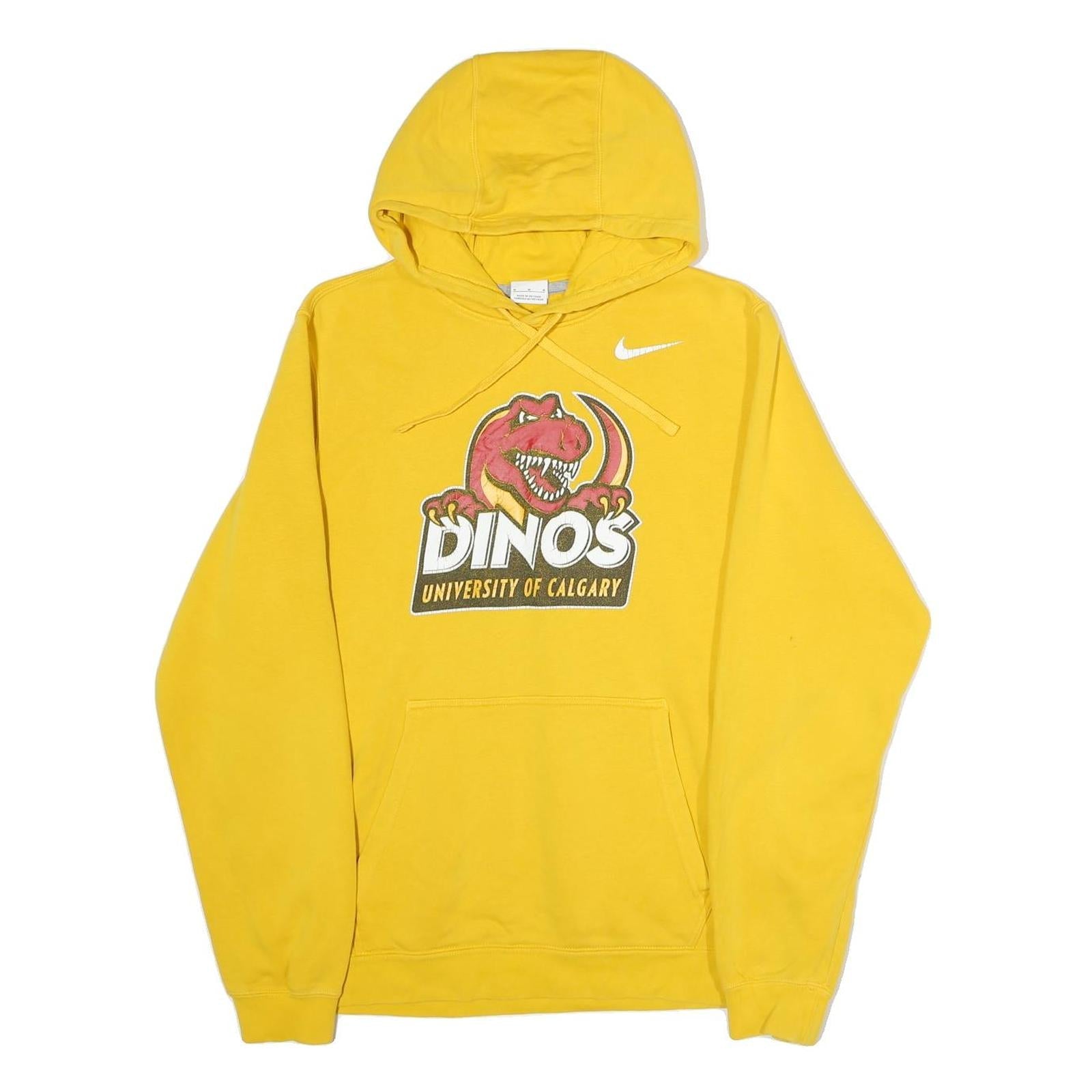 Buy NIKE Mens Yellow Dinos University Of Calgary Pullover Hoodie M Cotton Casual Refurbished - $41.59 NIKE Mens Yellow Dinos University Of Calgary Pullover Hoodie M Cotton Casual Refurbished - N/A refurbished available on Cerqular