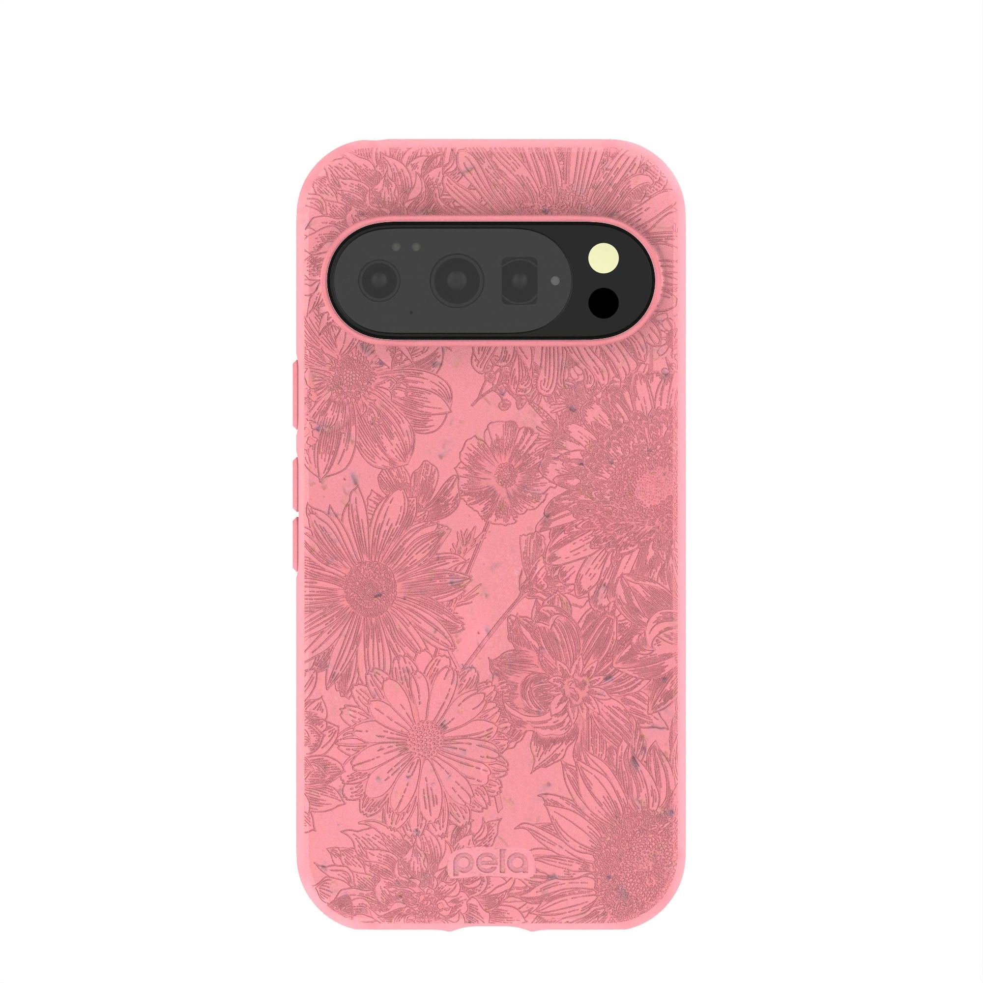 Bubblegum Pink Flora Google Pixel 10/10 Pro Case Refurbished - Pela Case refurbished available on Cerqular