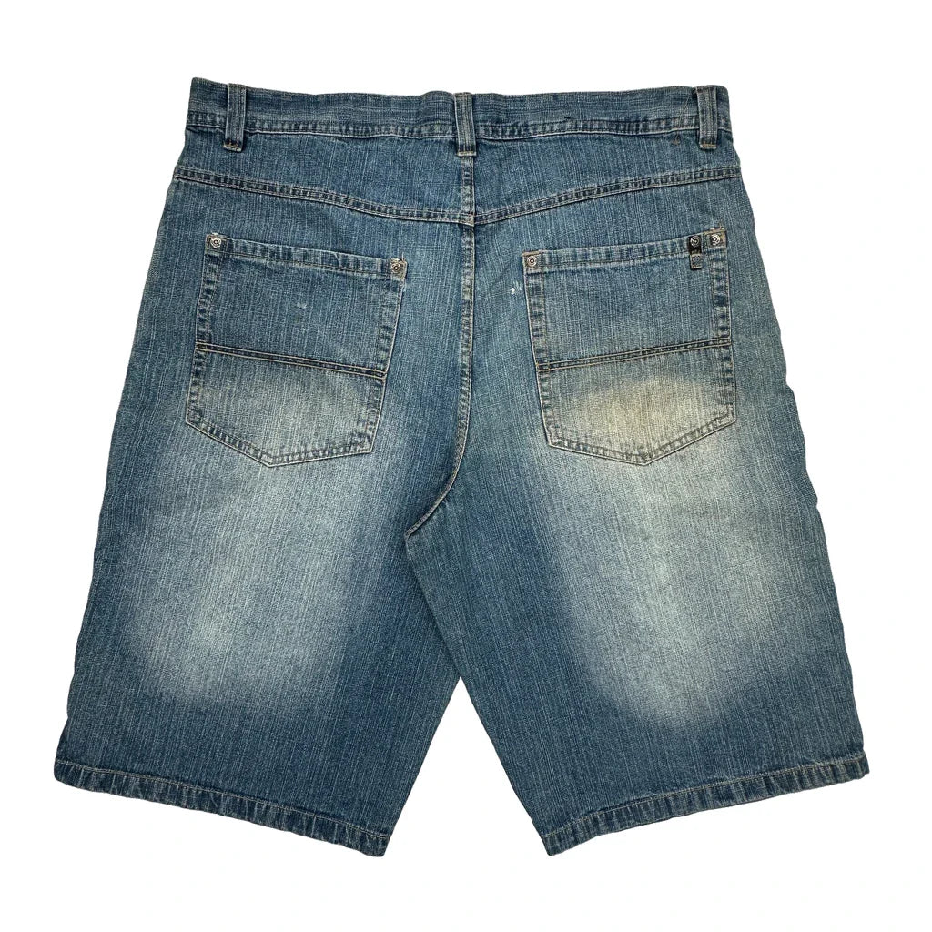 Buy Hawk Denim Shorts - 42W 12L Blue Cotton Refurbished - $50.91 Hawk Denim Shorts - 42W 12L Blue Cotton Refurbished - Thrifted (note: this is a term often used to describe second- refurbished available on Cerqular