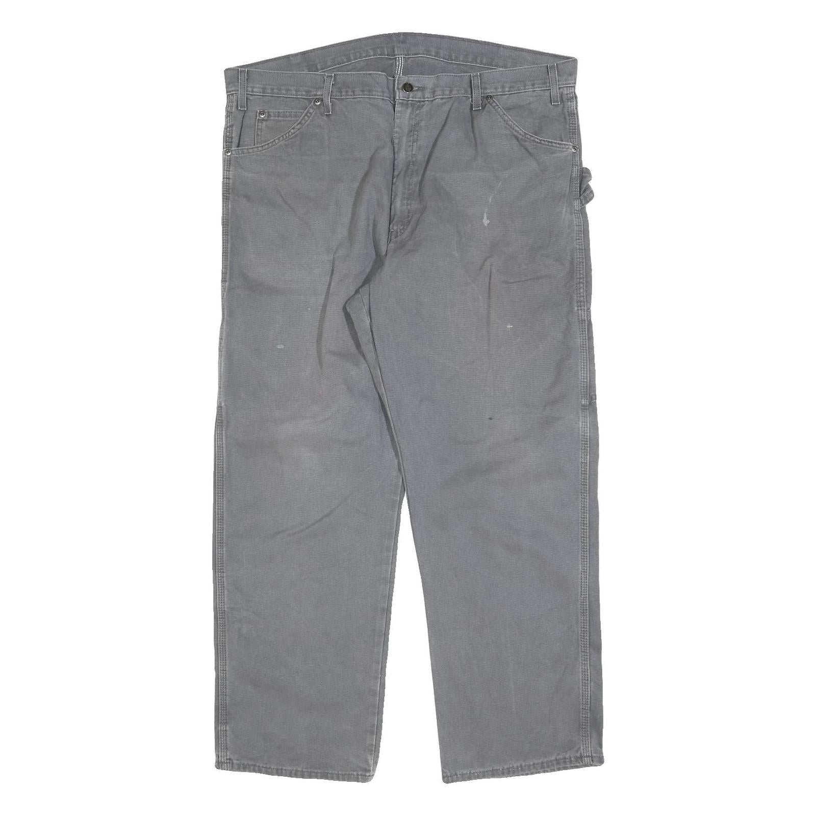 DICKIES Mens Jeans Grey Relaxed Straight Denim Medium W40 L30 Workwear Zip Refurbished - N/A refurbished available on Cerqular