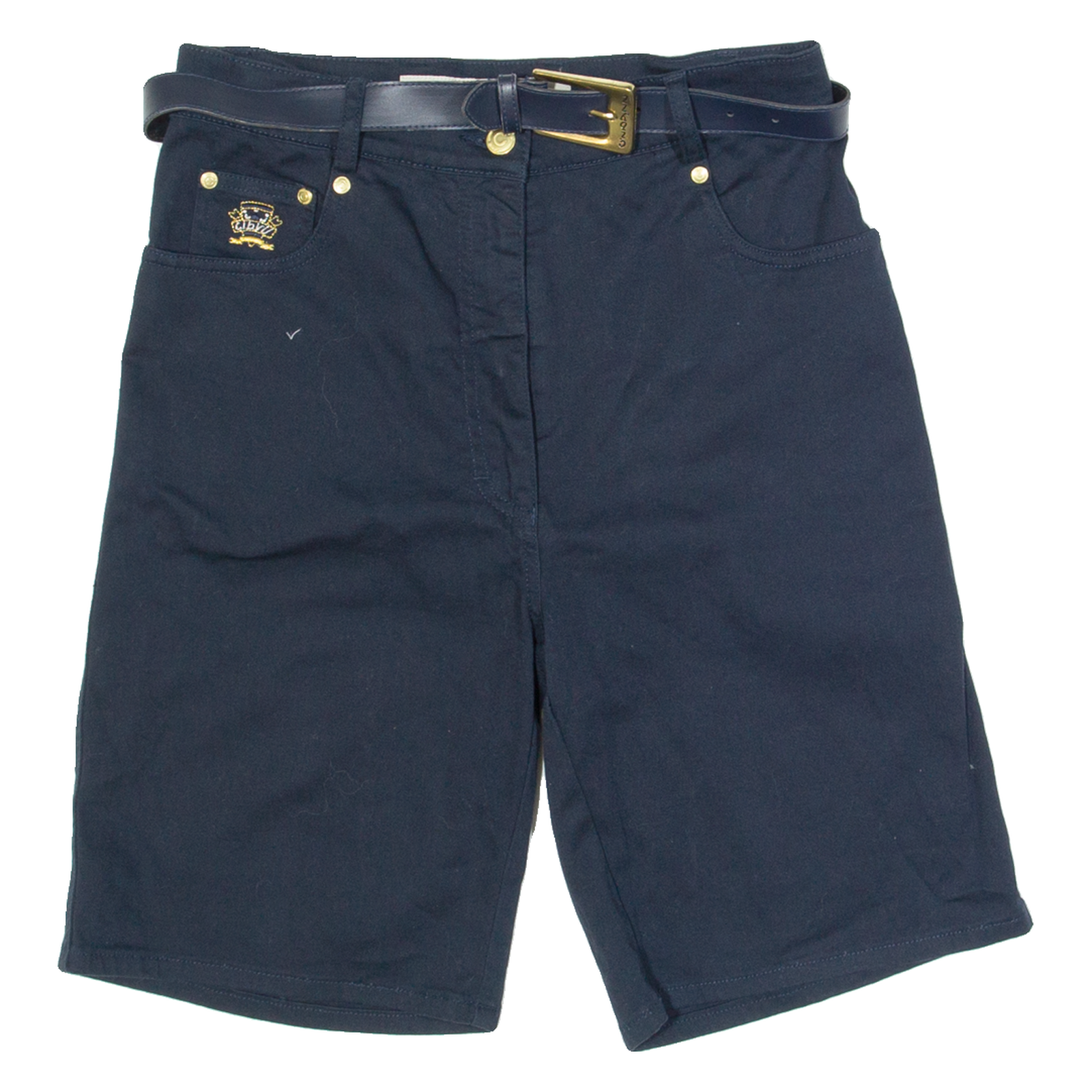 CYBILL Belted Mens Chino Shorts Blue Slim S W28 Refurbished - N/A refurbished available on Cerqular