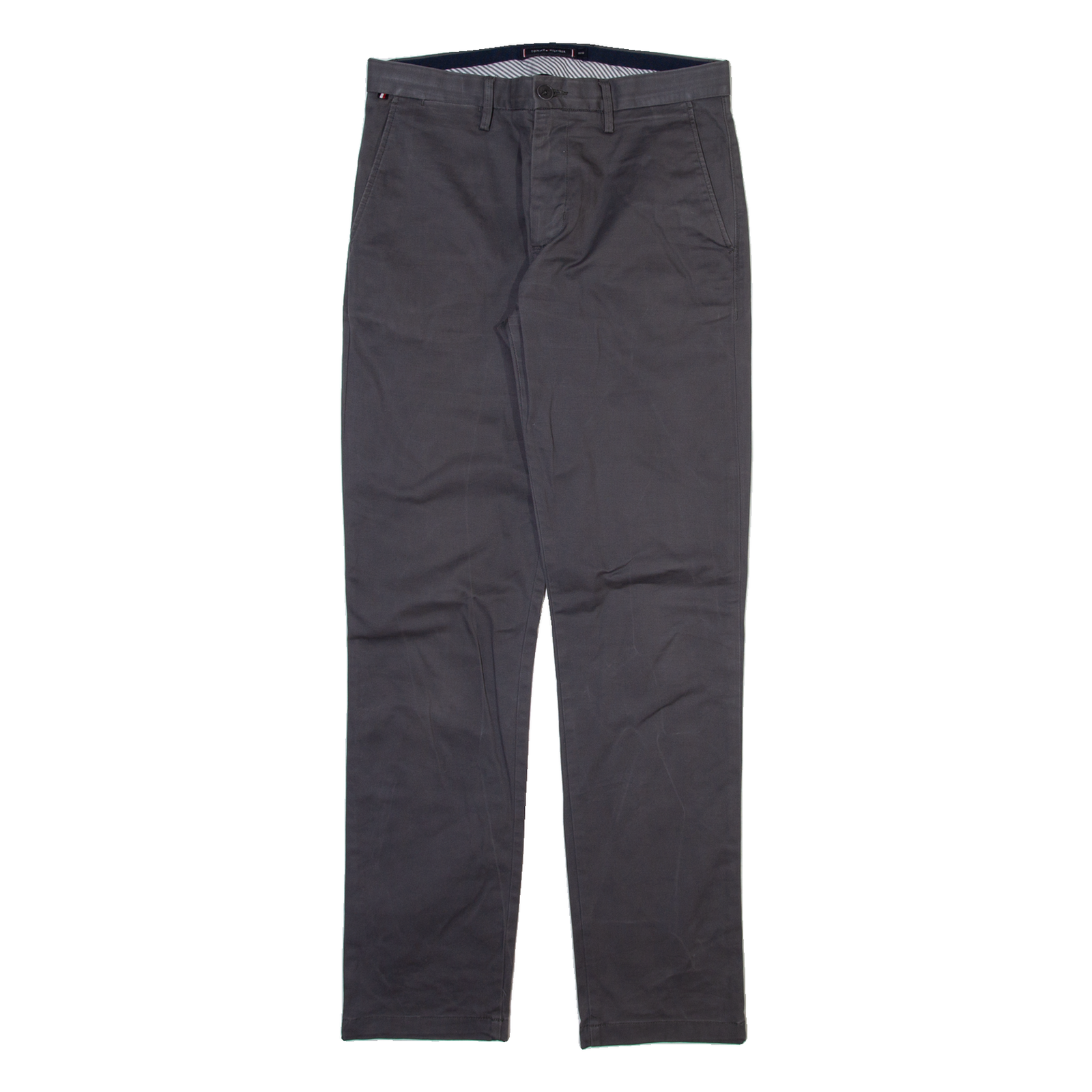 TOMMY HILFIGER Mens Trousers Grey Slim Straight W30 L32 Refurbished - N/A refurbished available on Cerqular