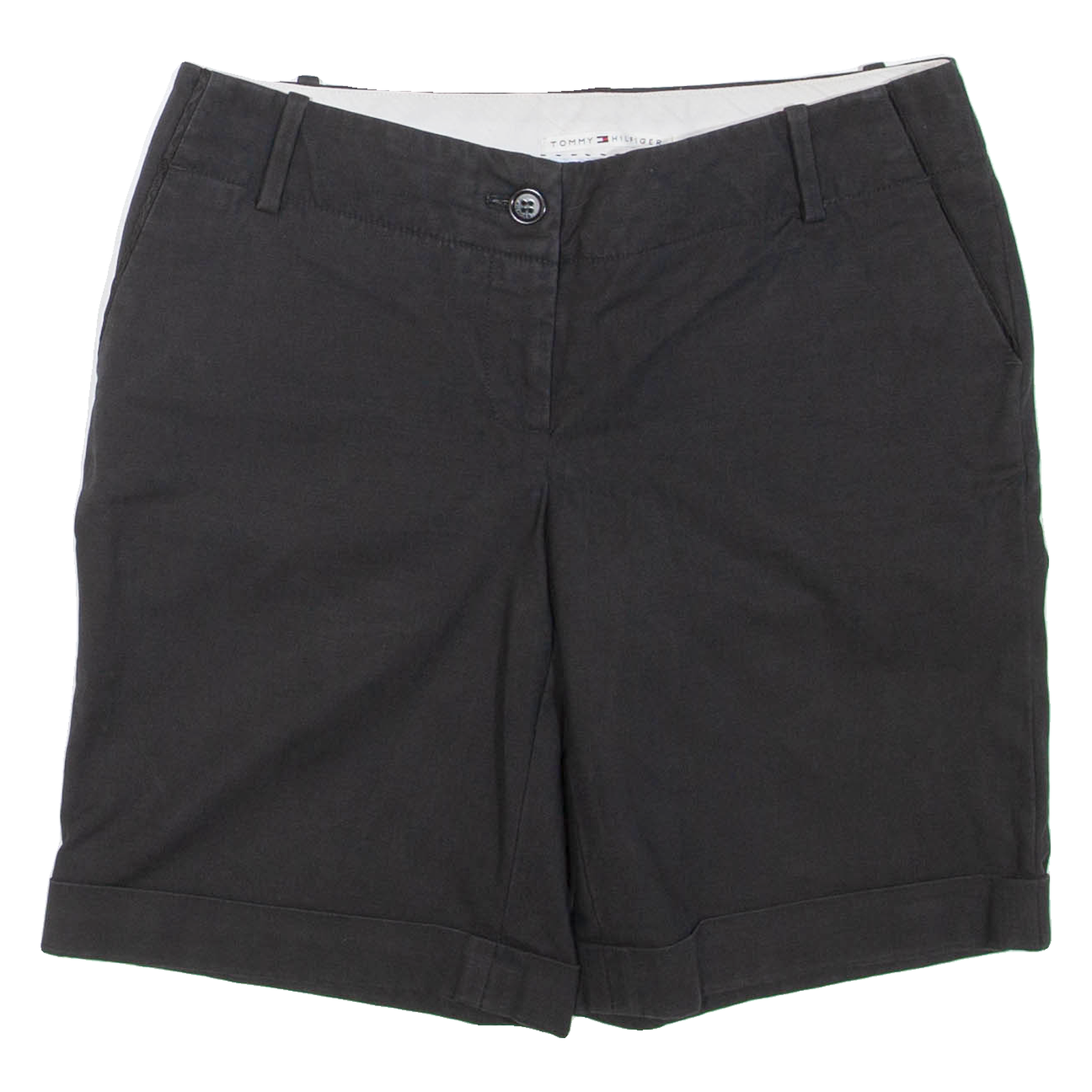 TOMMY HILFIGER Womens Chino Shorts Black M W30 Refurbished - N/A refurbished available on Cerqular