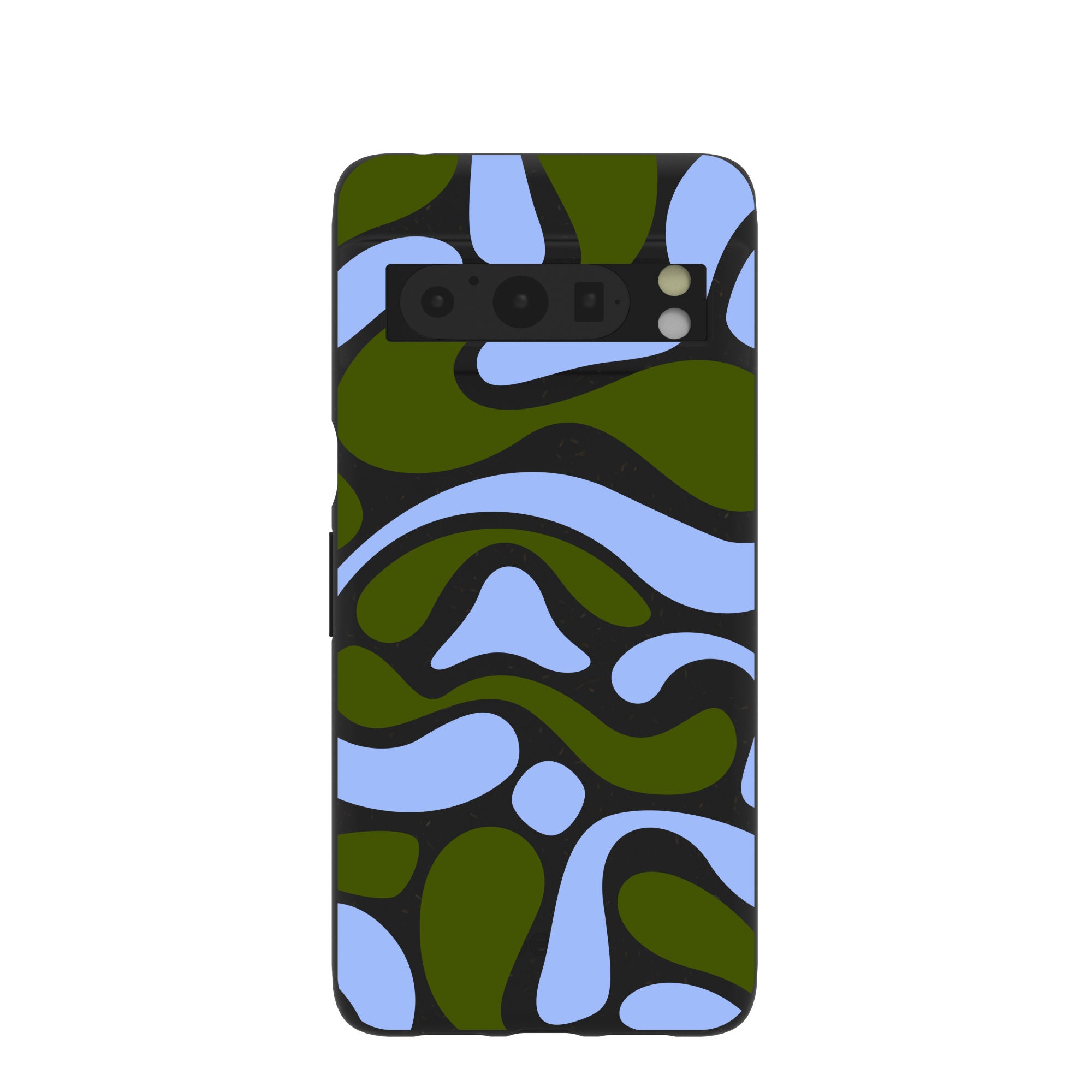 Black Curve and Flow Google Pixel 8 Pro Case Refurbished - Pela Case refurbished available on Cerqular