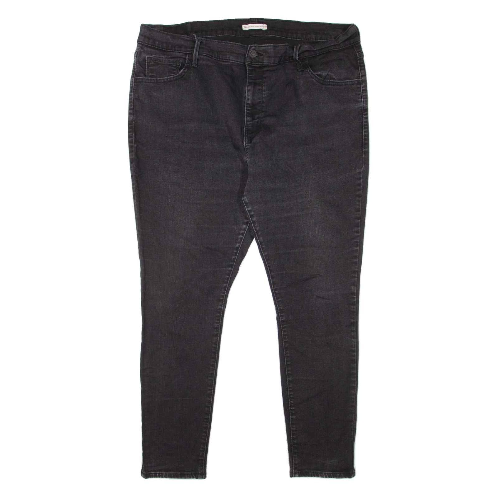 LEVI'S 720 High Rise Womens Jeans Black Slim Skinny W38 L26 Refurbished - N/A refurbished available on Cerqular