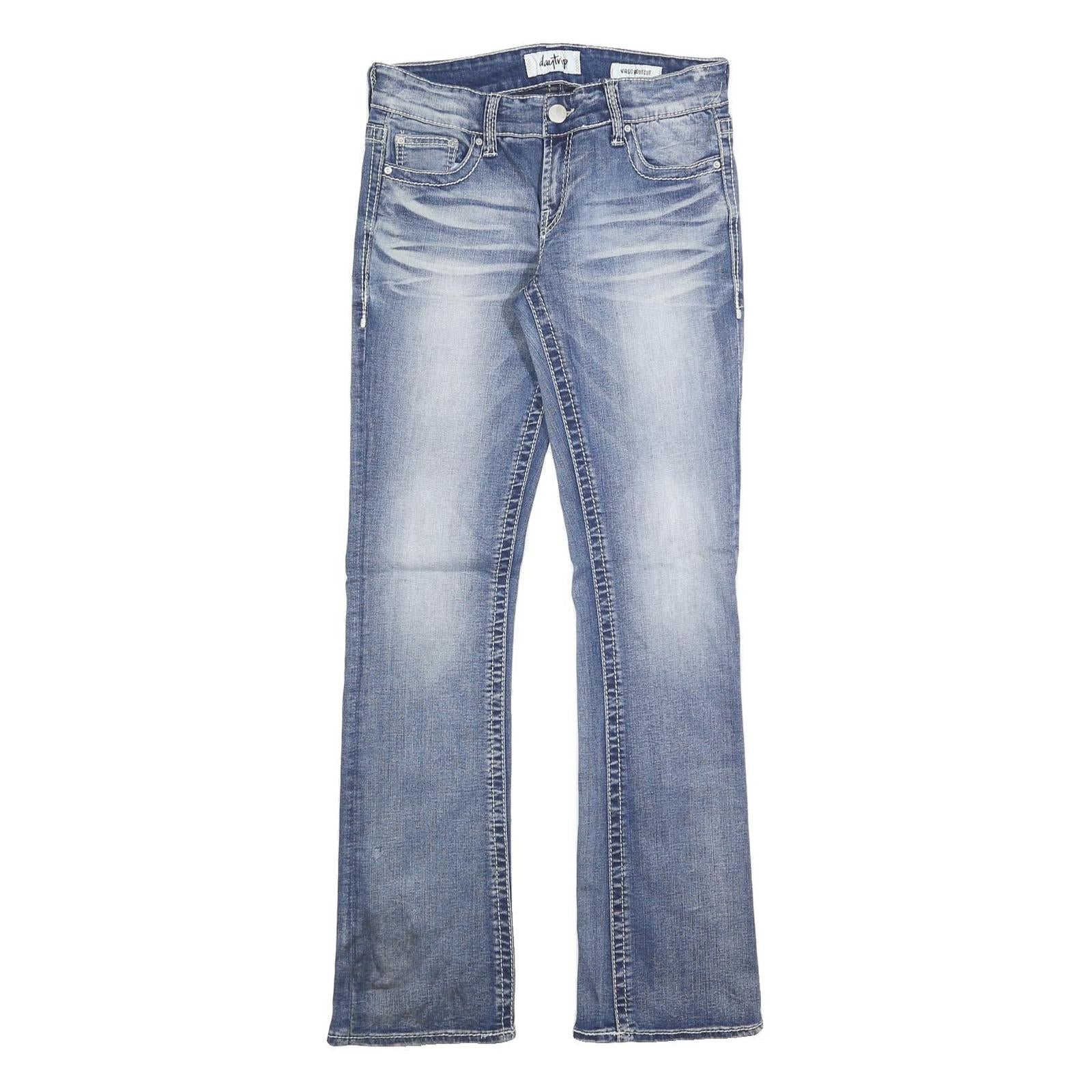 DAY TRIP Womens Slim Blue Denim Light Wash Jeans W30 L32 Classic Fit Zip Refurbished - N/A refurbished available on Cerqular