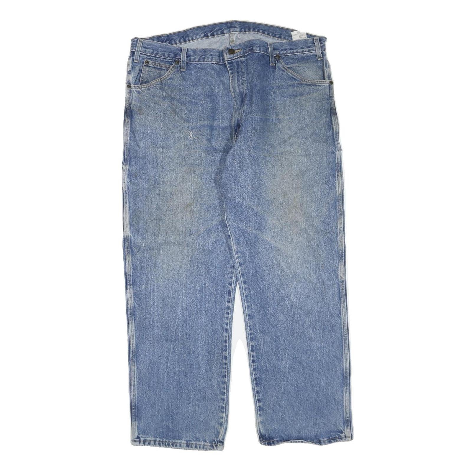 DICKIES Mens Jeans Blue Regular Straight Denim Medium W40 L29 Workwear Refurbished - N/A refurbished available on Cerqular