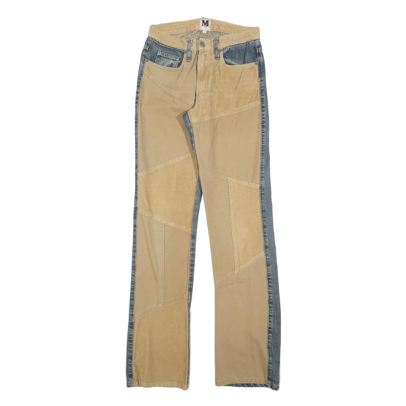 MOGUL Womens Jeans Beige & Blue Regular Straight Denim Cotton Blend W26 L32 Refurbished - N/A refurbished available on Cerqular