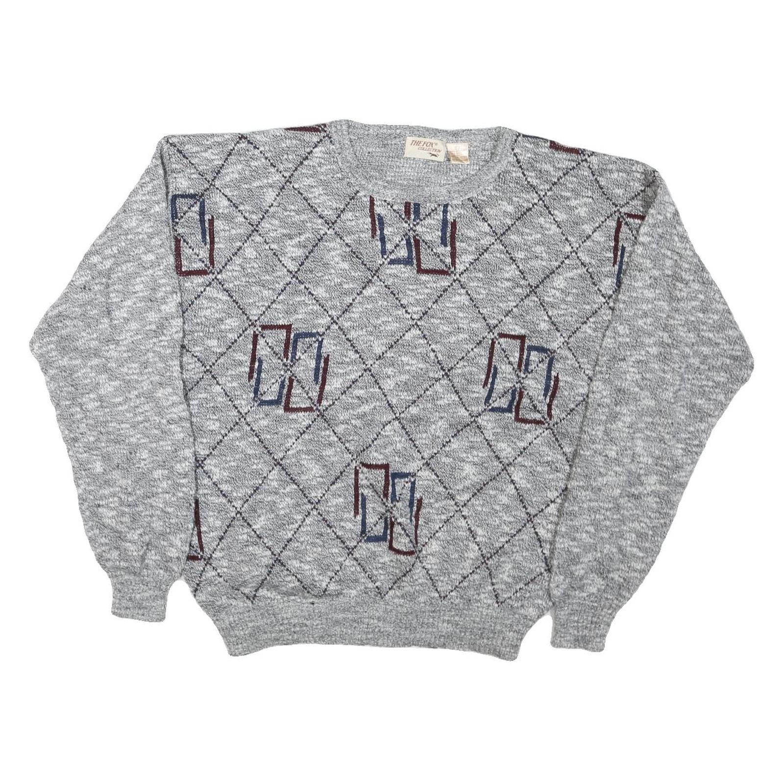 Buy THE FOX Mens Grey Jumpers Patterned Crew Neck Basic Knit XL Wool Warm Casual Refurbished - $27.29 THE FOX Mens Grey Jumpers Patterned Crew Neck Basic Knit XL Wool Warm Casual Refurbished - N/A refurbished available on Cerqular
