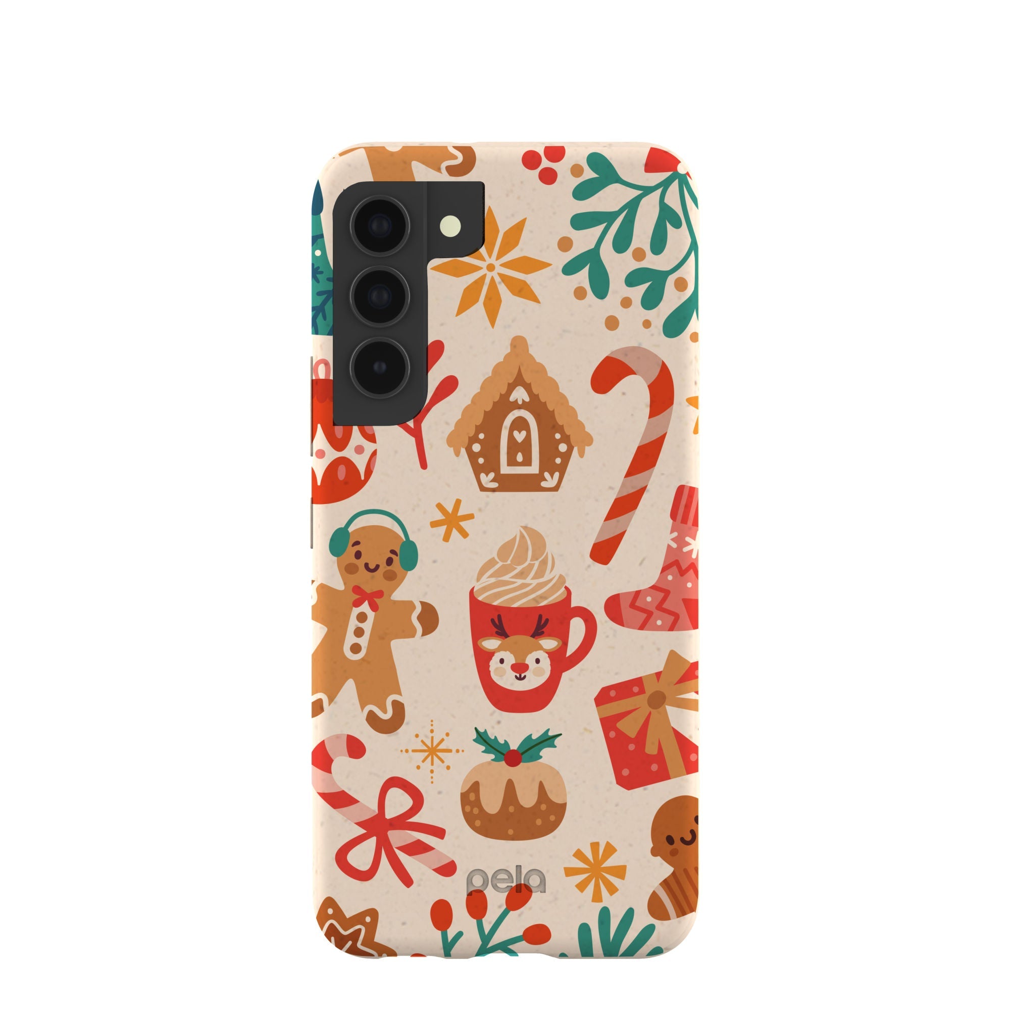 Seashell Festive AF Samsung Galaxy S22 Case Refurbished - Pela Case refurbished available on Cerqular