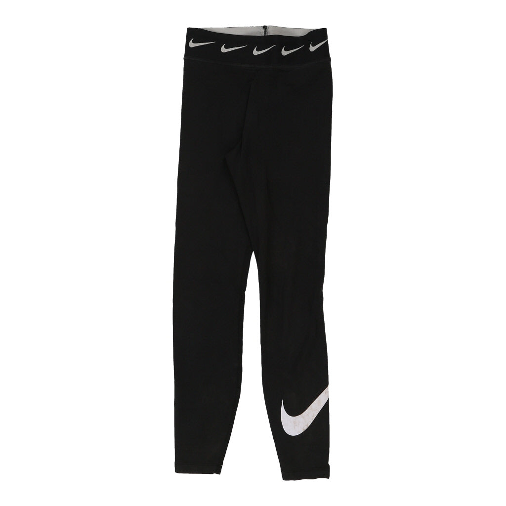 Nike Leggings - XS Black Polyester Refurbished - Thrifted (note: this is a term often used to describe second- refurbished available on Cerqular