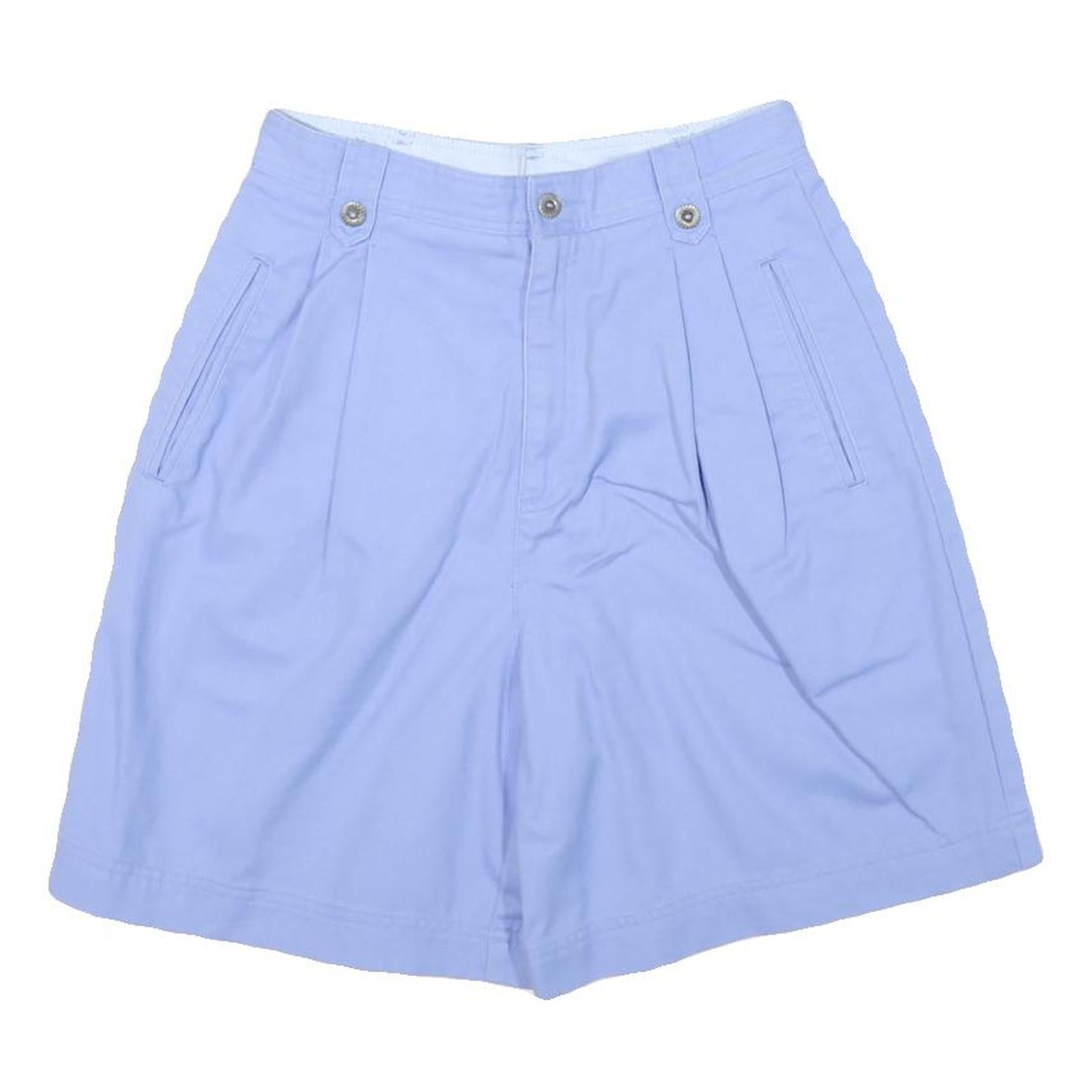 LIZ CLAIBORNE Womens Shorts Blue Casual Plain M W26 Summer Wear Refurbished - N/A refurbished available on Cerqular