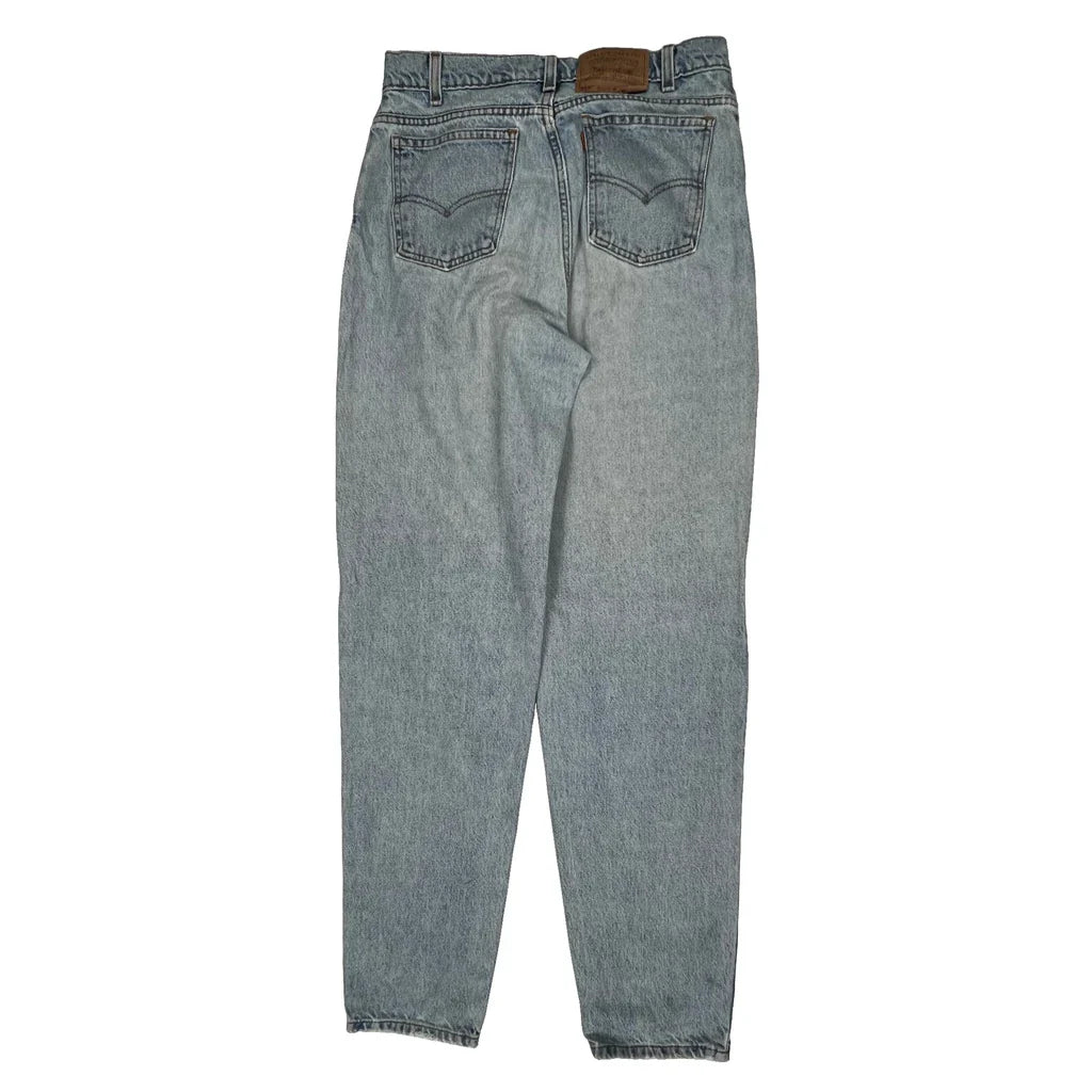 Levis 550 Jeans - 30W 29L Light Wash Denim Refurbished - Thrifted (note: this is a term often used to describe second- refurbished available on Cerqular