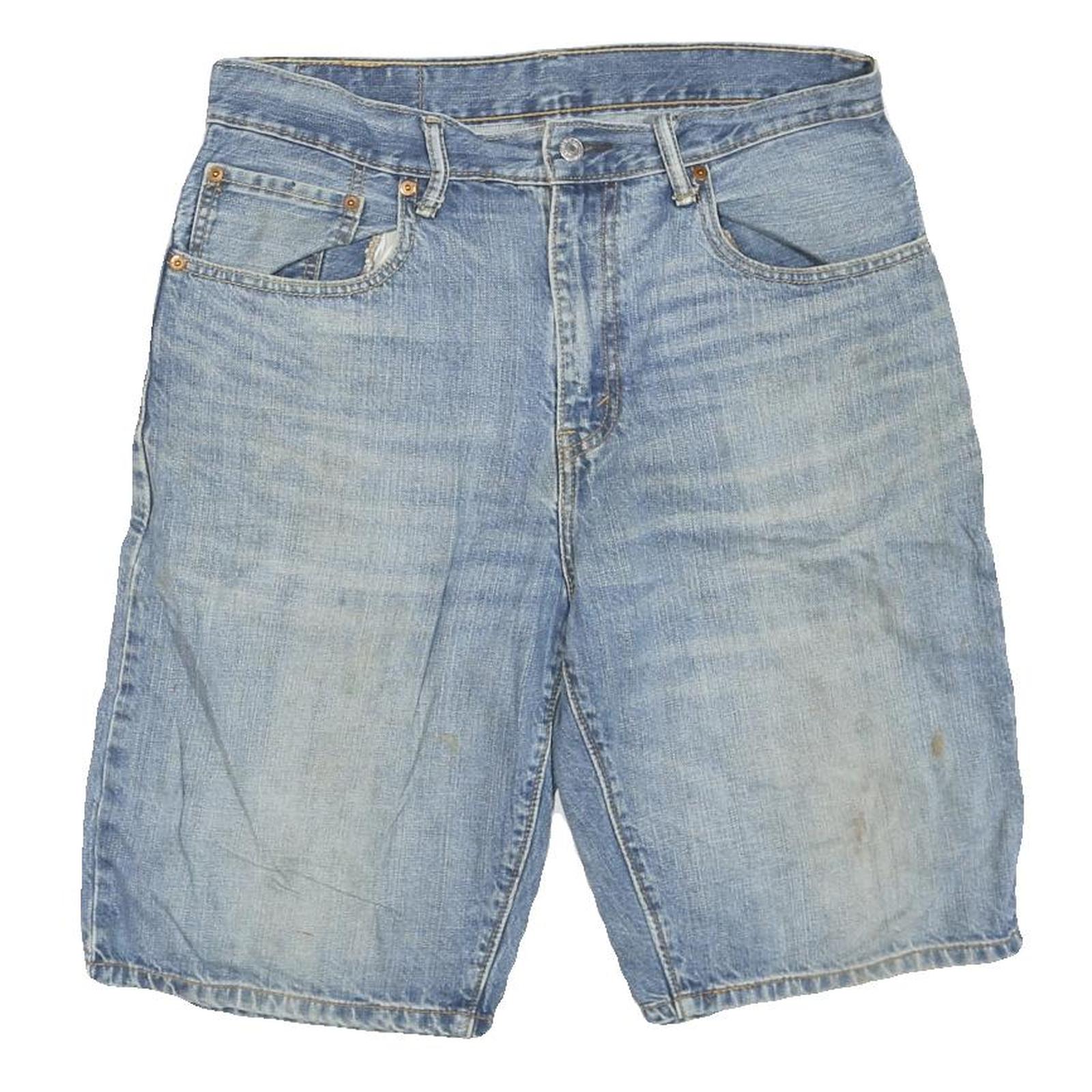 LEVI'S Mens Denim Blue Casual Shorts M W31 569 Relaxed Fit Cotton Blend Refurbished - N/A refurbished available on Cerqular