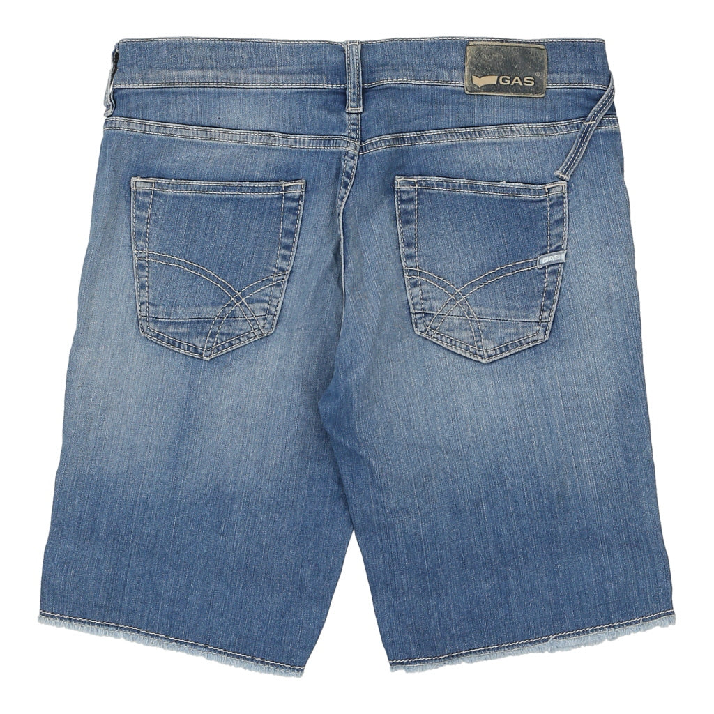 Buy Gas Denim Shorts - 26W UK 6 Blue Cotton Refurbished - $16.87 Gas Denim Shorts - 26W UK 6 Blue Cotton Refurbished - Thrifted (note: this is a term often used to describe second- refurbished available on Cerqular