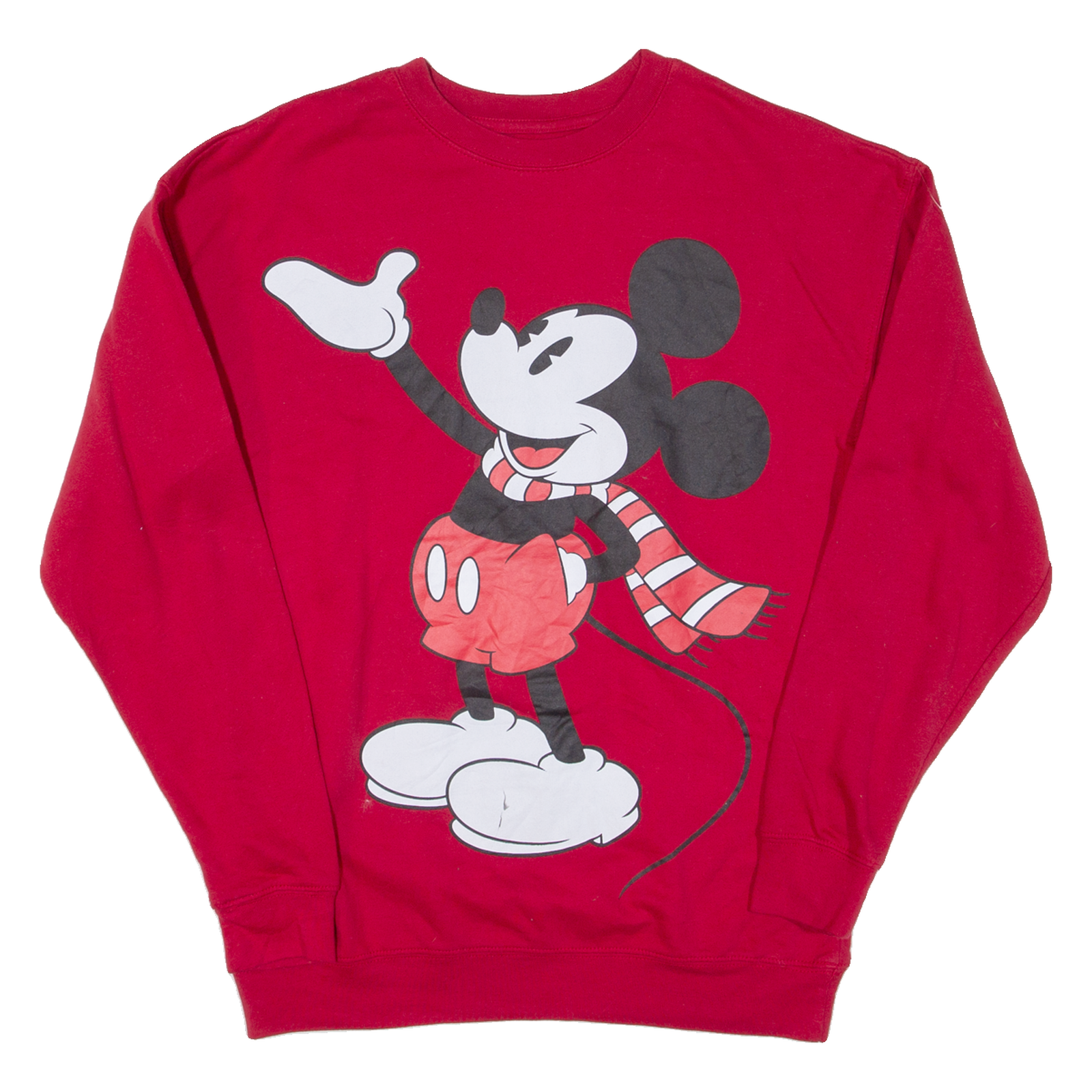 DISNEY Mickey Mouse Womens Sweatshirt Red S Refurbished - N/A refurbished available on Cerqular