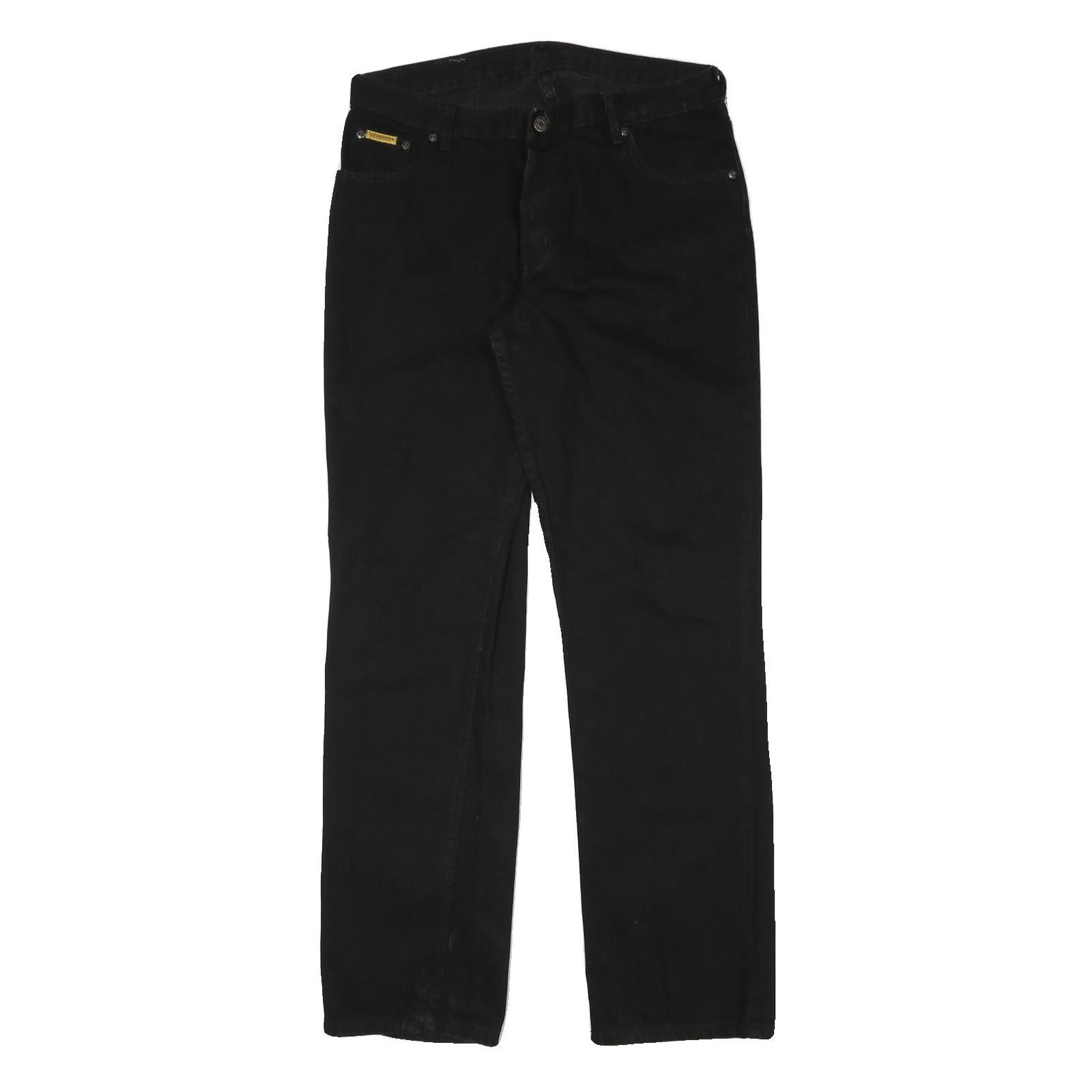 MAVERICK Mens Black Regular Straight Denim Cotton Blend Zip W32 L32 Classic Refurbished - N/A refurbished available on Cerqular