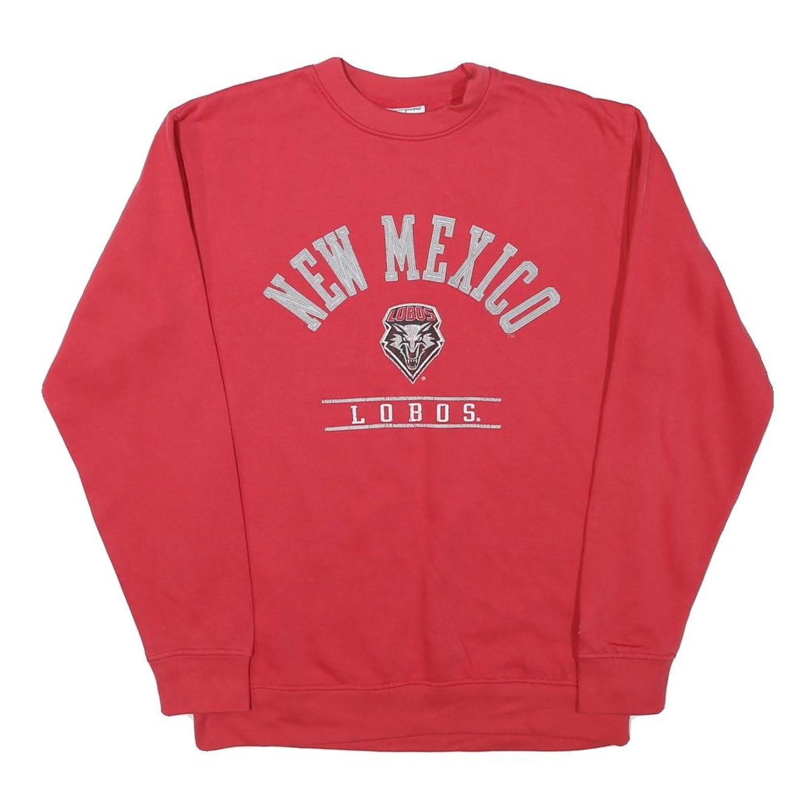 CHAMPION Mens Red New Mexico Lobos Crew Neck S Cotton Blend Sweatshirt Refurbished - N/A refurbished available on Cerqular