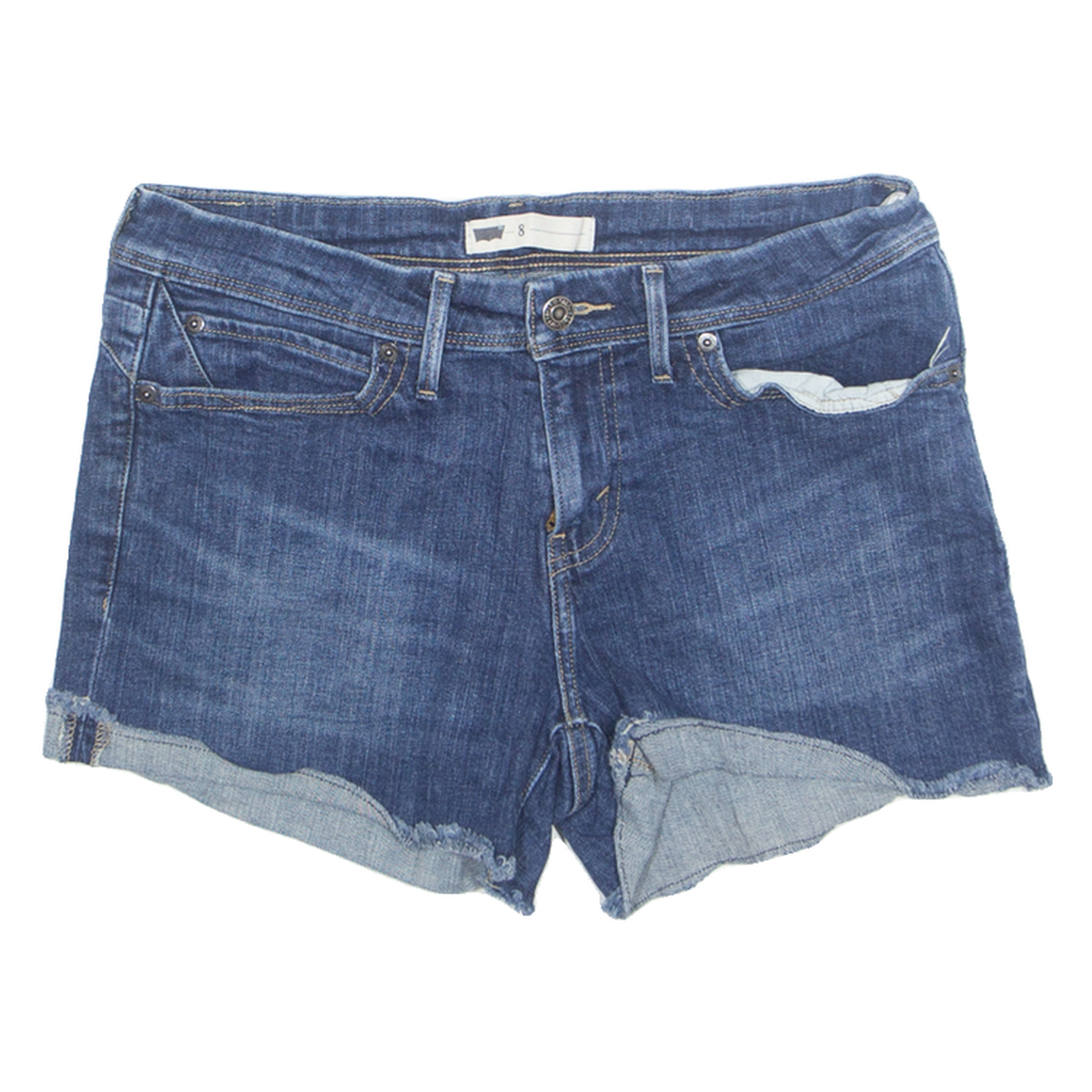 Buy LEVI'S Cut Off Womens Denim Shorts Blue M W30 Refurbished - $23.39 LEVI'S Cut Off Womens Denim Shorts Blue M W30 Refurbished - N/A refurbished available on Cerqular