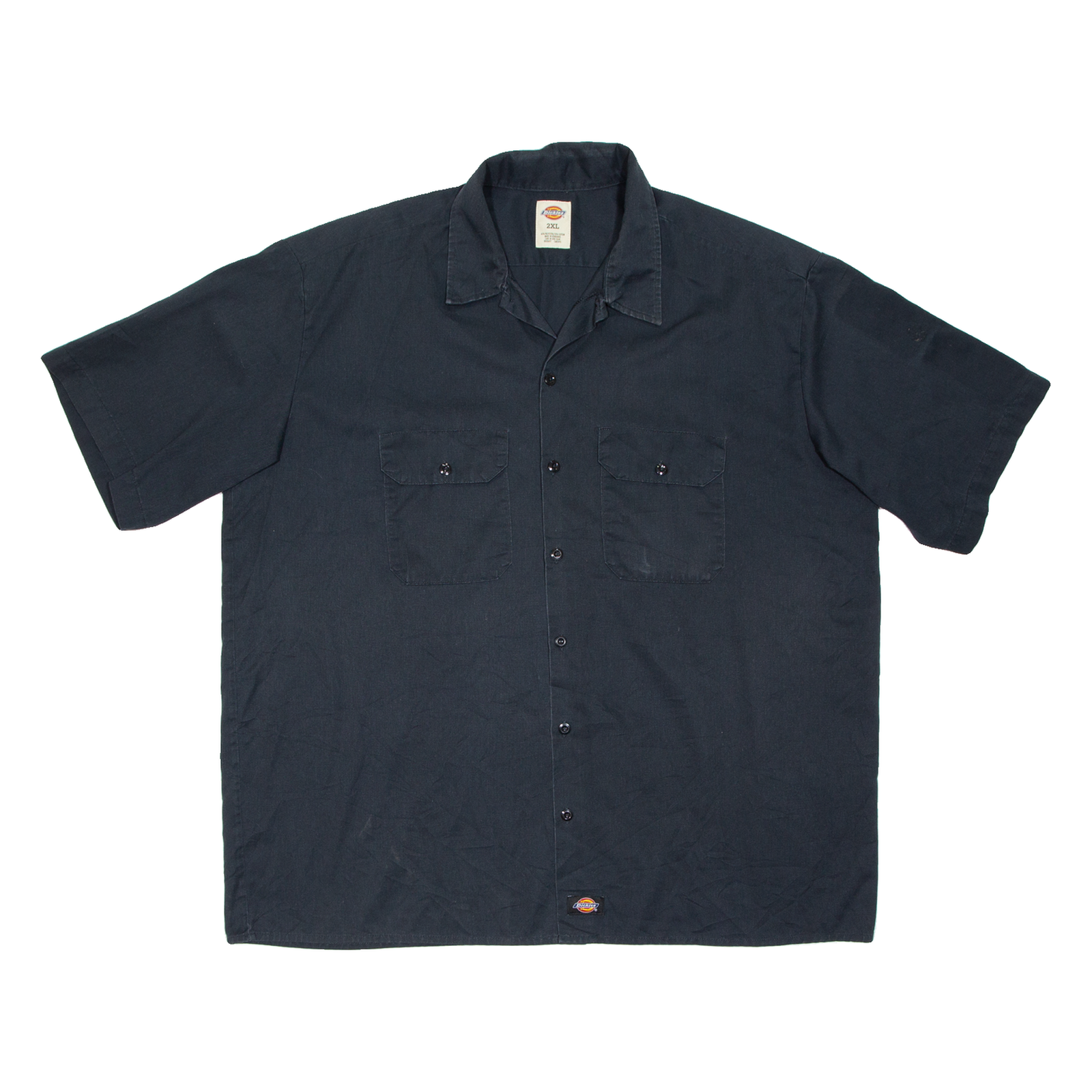 DICKIES Mens Worker Shirt Black 2XL Refurbished - N/A refurbished available on Cerqular