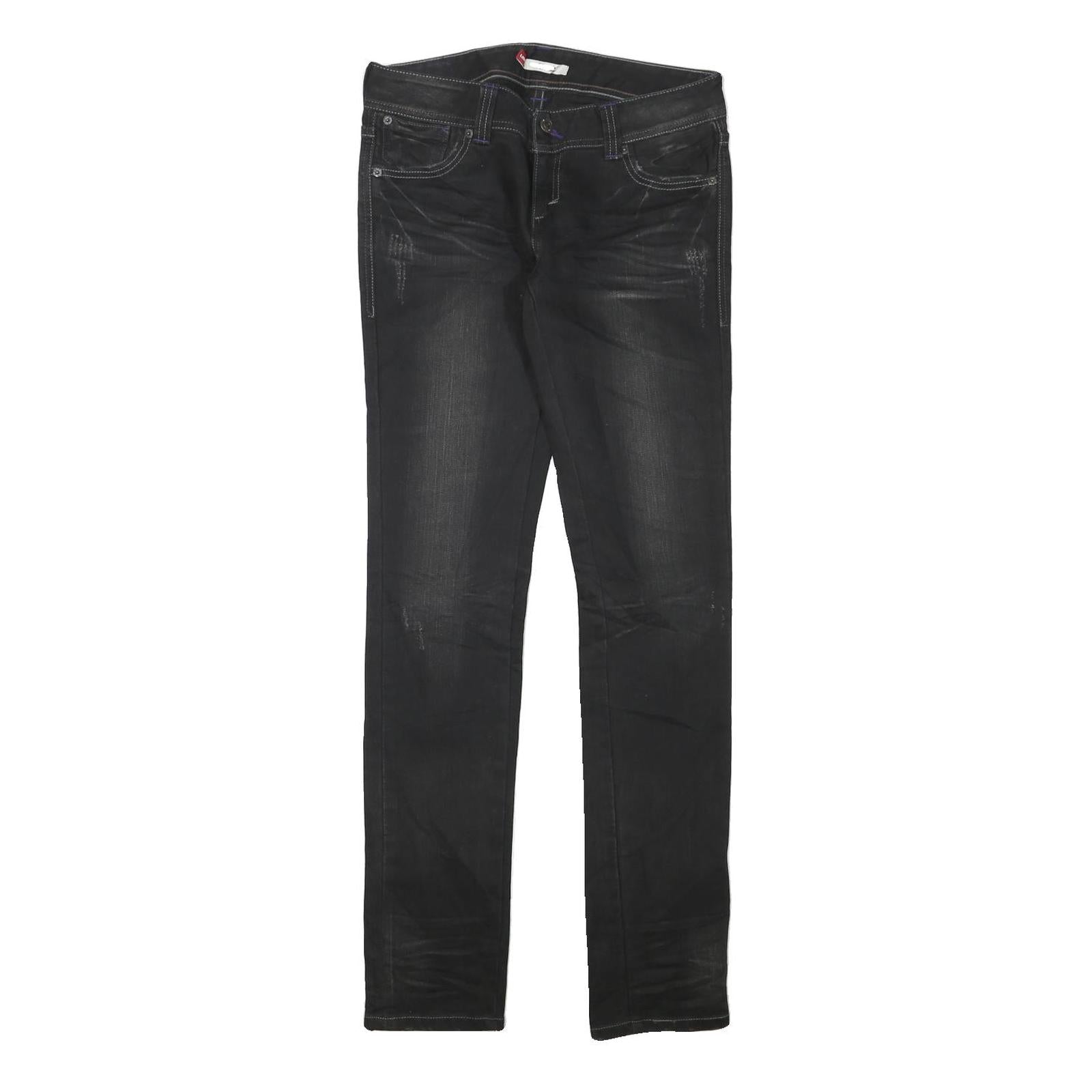 LEVI'S Womens Slim Black Denim Slim Fit Stretch W30 L32 Classic Jeans Refurbished - N/A refurbished available on Cerqular