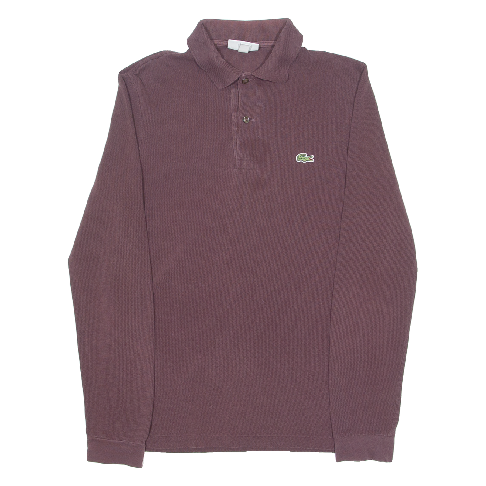 LACOSTE Mens Polo Shirt Maroon Long Sleeve XS Refurbished - N/A refurbished available on Cerqular