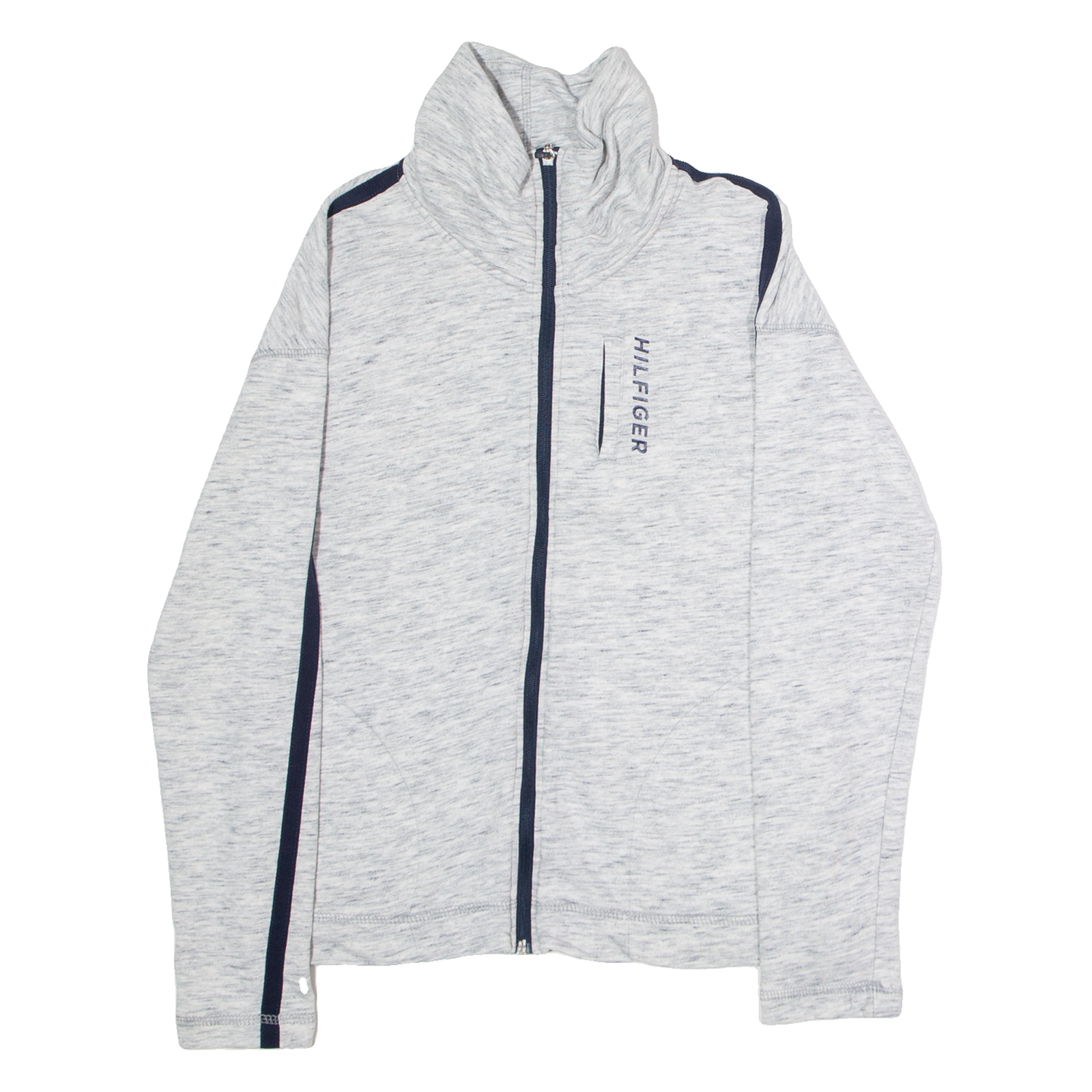 TOMMY HILFIGER Womens Track Jacket Grey S Refurbished - N/A refurbished available on Cerqular