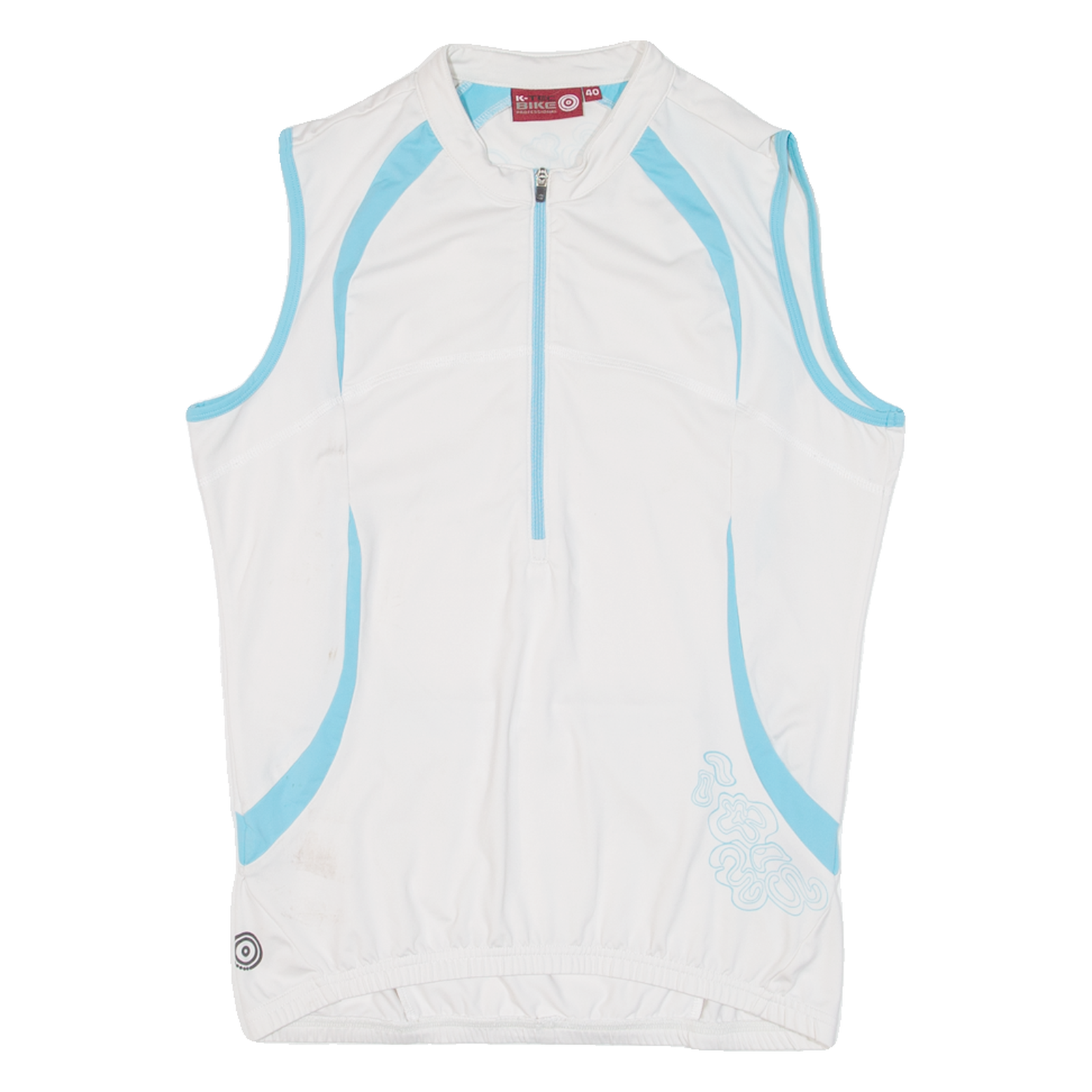 TEC BIKE Cycling Womens Jersey White Sleeveless 1/2 Zip M Refurbished - N/A refurbished available on Cerqular