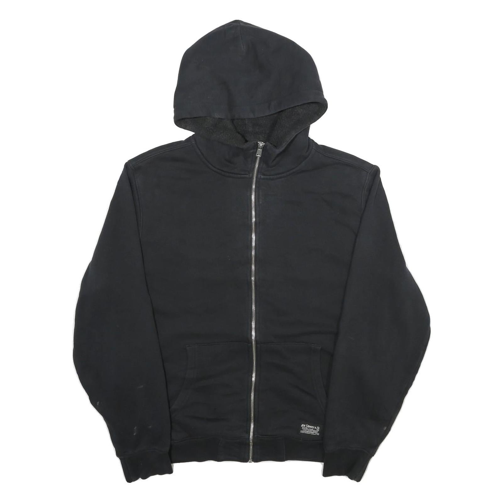 LEVI'S Mens Black Zip Hoodie M Cotton Blend Casual Refurbished - N/A refurbished available on Cerqular