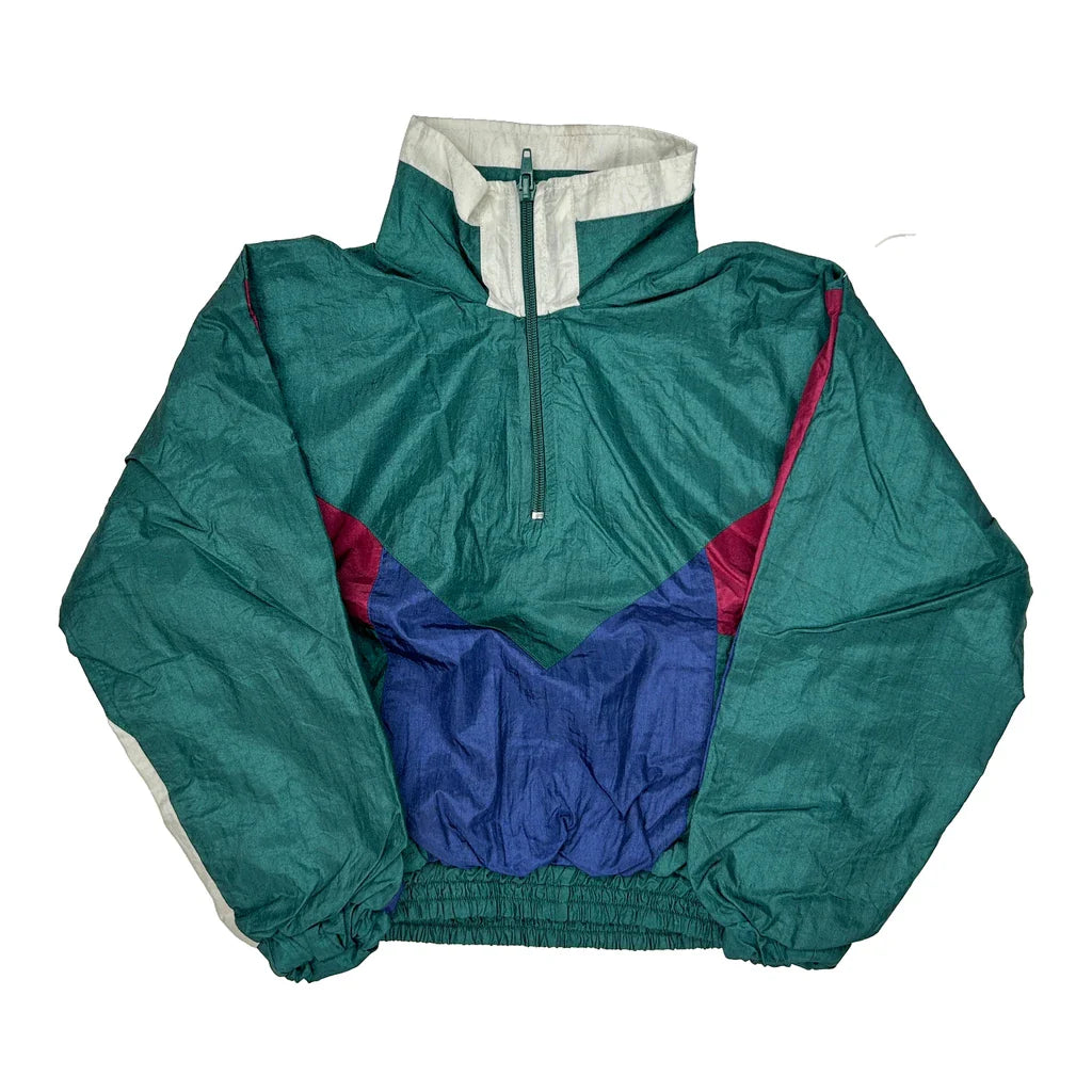 Age 5-6 Unbranded Windbreaker - Medium White Nylon Refurbished - Thrifted (note: this is a term often used to describe second- refurbished available on Cerqular