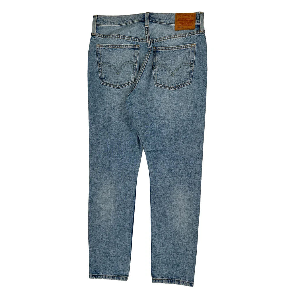 501 Levis Jeans - 31W 27L Light Wash Cotton Refurbished - Thrifted (note: this is a term often used to describe second- refurbished available on Cerqular