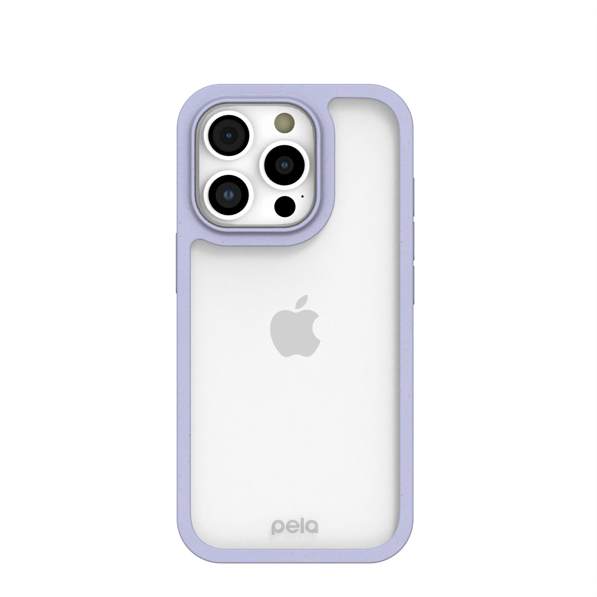 Clear iPhone 16 Pro Case with Lavender Ridge Refurbished - Pela Case refurbished available on Cerqular