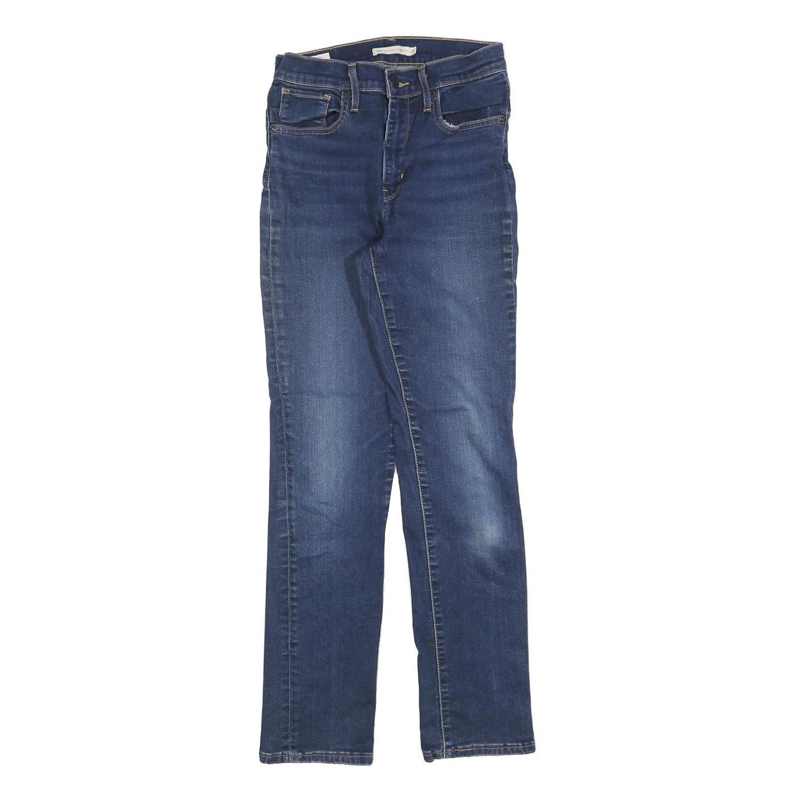 LEVI'S 724 Womens Slim Jeans Denim Medium W27 L30 Classic Cotton Blend Zip Refurbished - N/A refurbished available on Cerqular