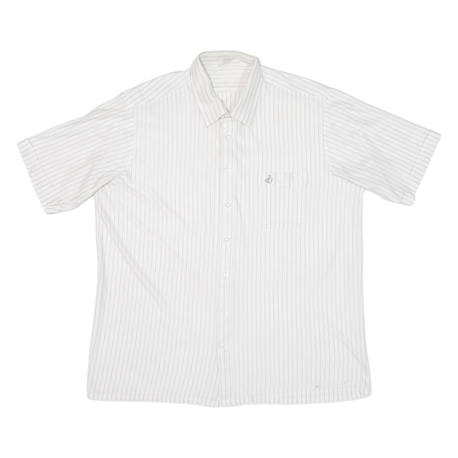 Mens Shirt White Striped L Refurbished - N/A refurbished available on Cerqular