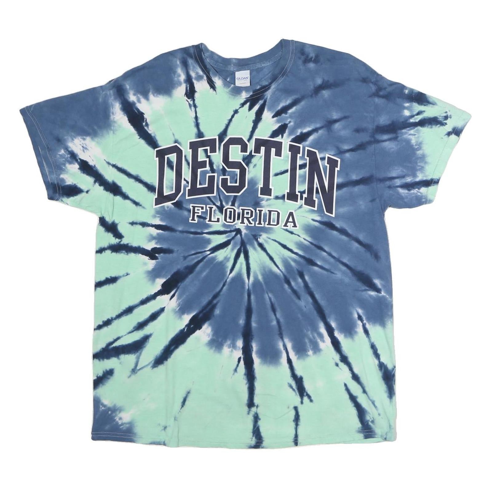 Buy GILDAN Mens Blue & Green Tie Dye Destin Florida Graphic T-Shirt XL Short Sleeve Refurbished - $12.99 GILDAN Mens Blue & Green Tie Dye Destin Florida Graphic T-Shirt XL Short Sleeve Refurbished - N/A refurbished available on Cerqular
