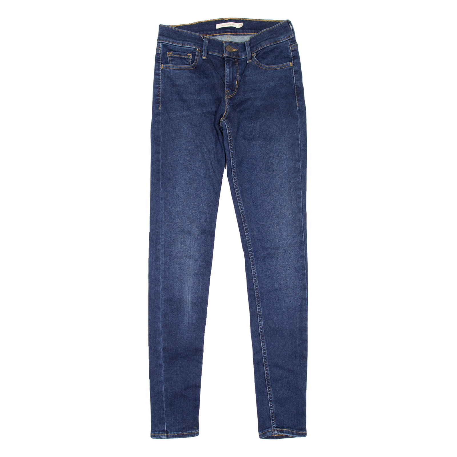 LEVI'S 710 Womens Jeans Blue Slim Skinny Stone Wash W25 L30 Refurbished - N/A refurbished available on Cerqular