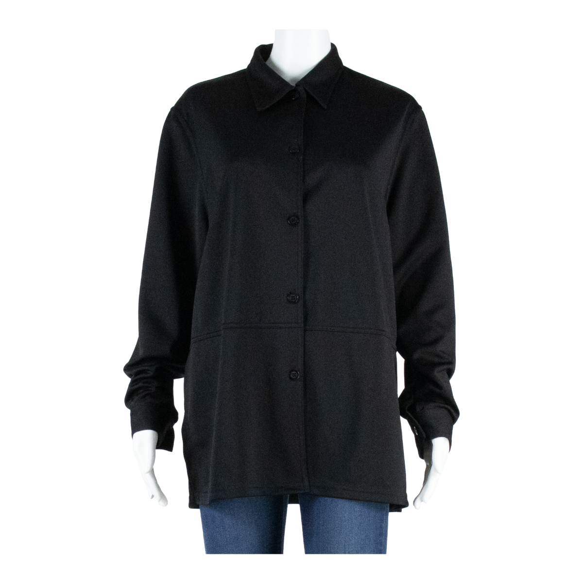 YESSICA Womens Blouse Black Long Sleeve L Refurbished - N/A refurbished available on Cerqular