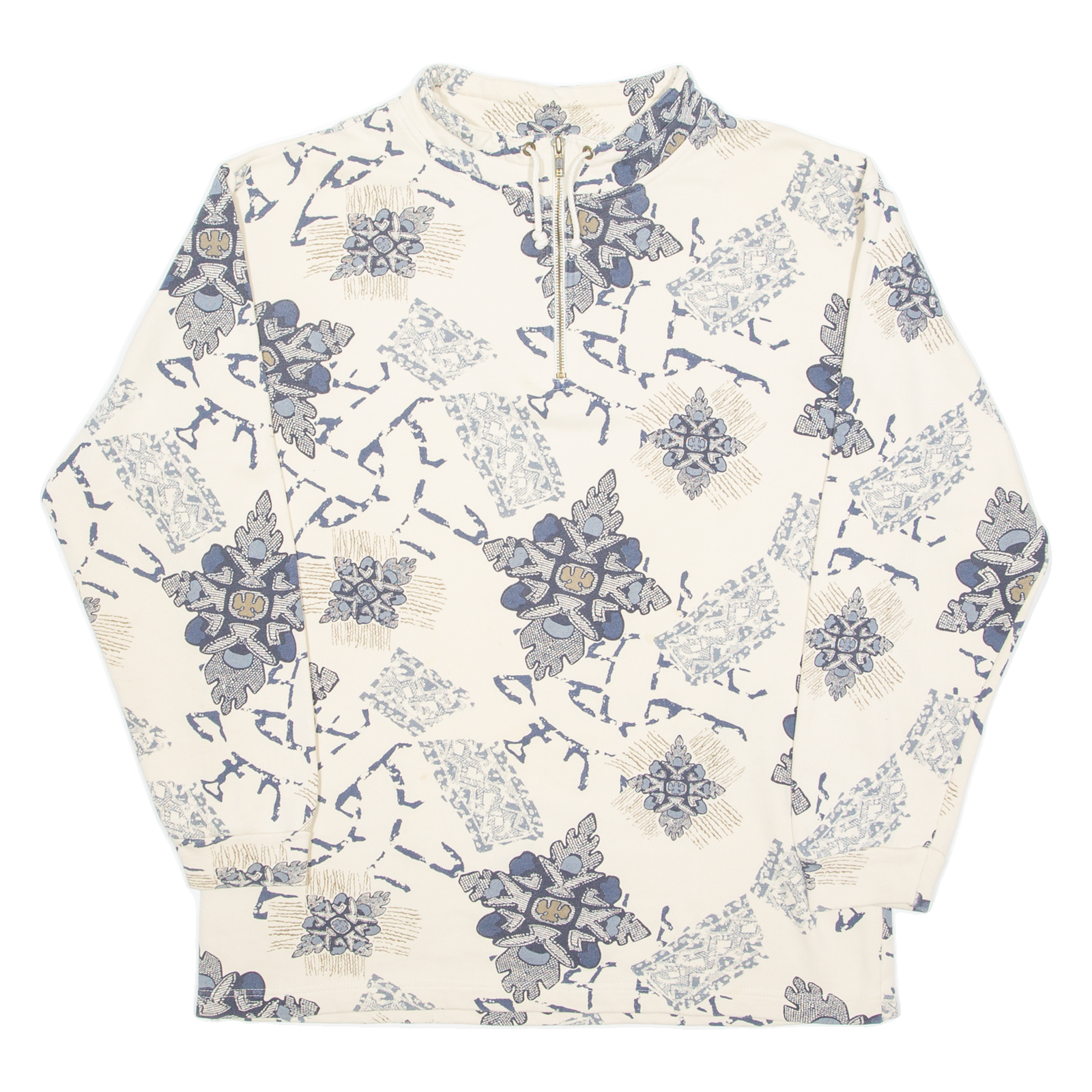 VINCI Mens Sweatshirt Cream 1/4 Zip S Refurbished - N/A refurbished available on Cerqular