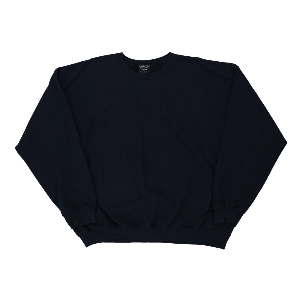 Highland Sweatshirt - XL Navy Cotton Blend | Size: x-large Refurbished - Thrifted (note: this is a term often used to describe second- refurbished available on Cerqular