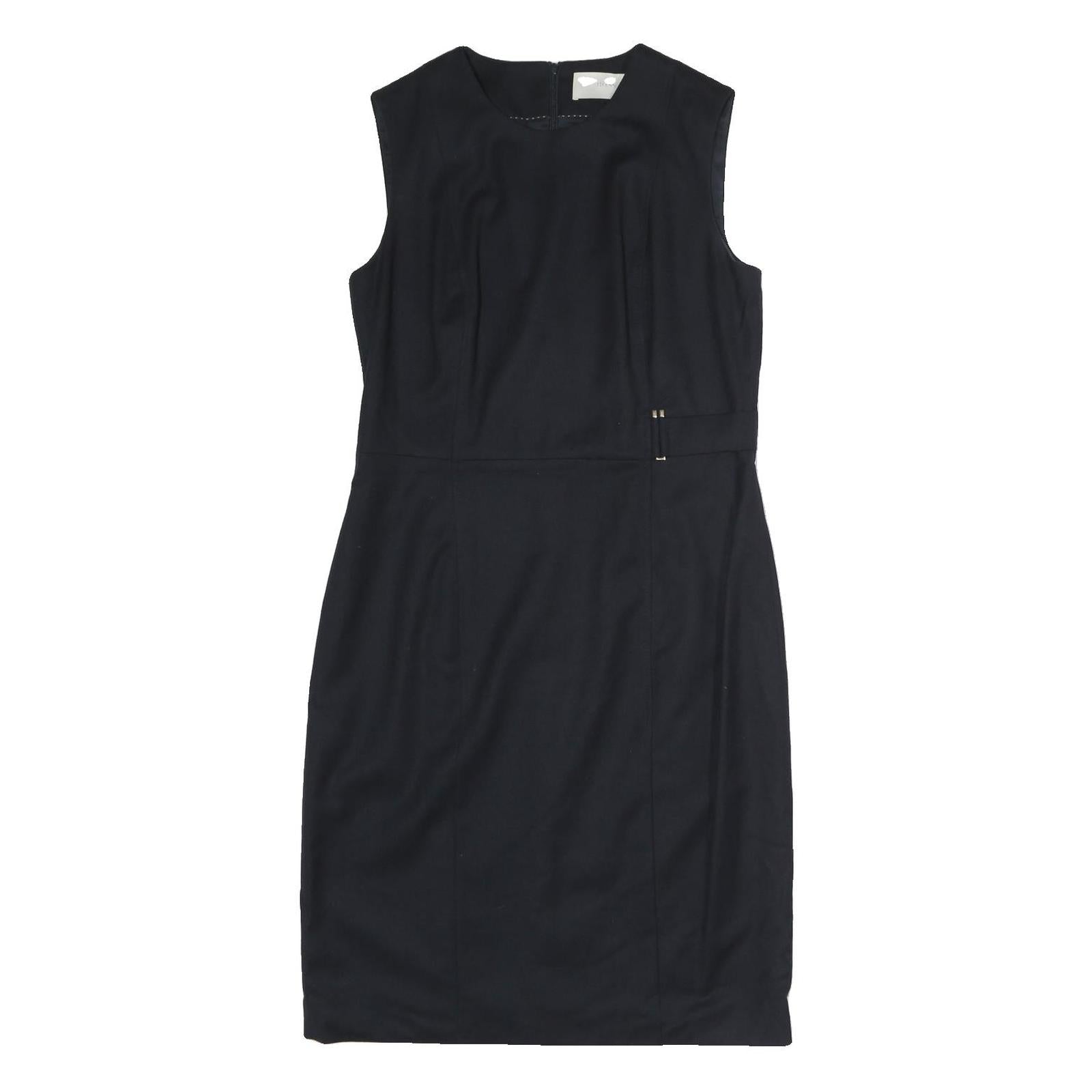 BOSS HUGO BOSS Womens Black Shift Polyester Sleeveless Knee Length L Workwear Refurbished - N/A refurbished available on Cerqular