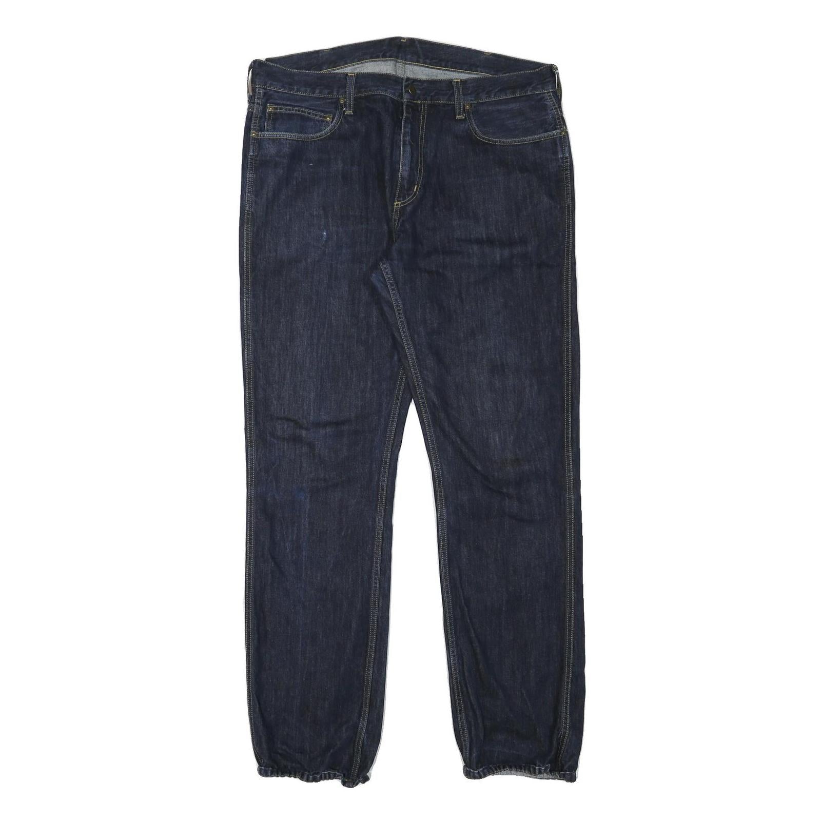 CARHARTT Mens Jeans Blue Relaxed Straight Denim Medium W37 L33 Workwear Refurbished - N/A refurbished available on Cerqular